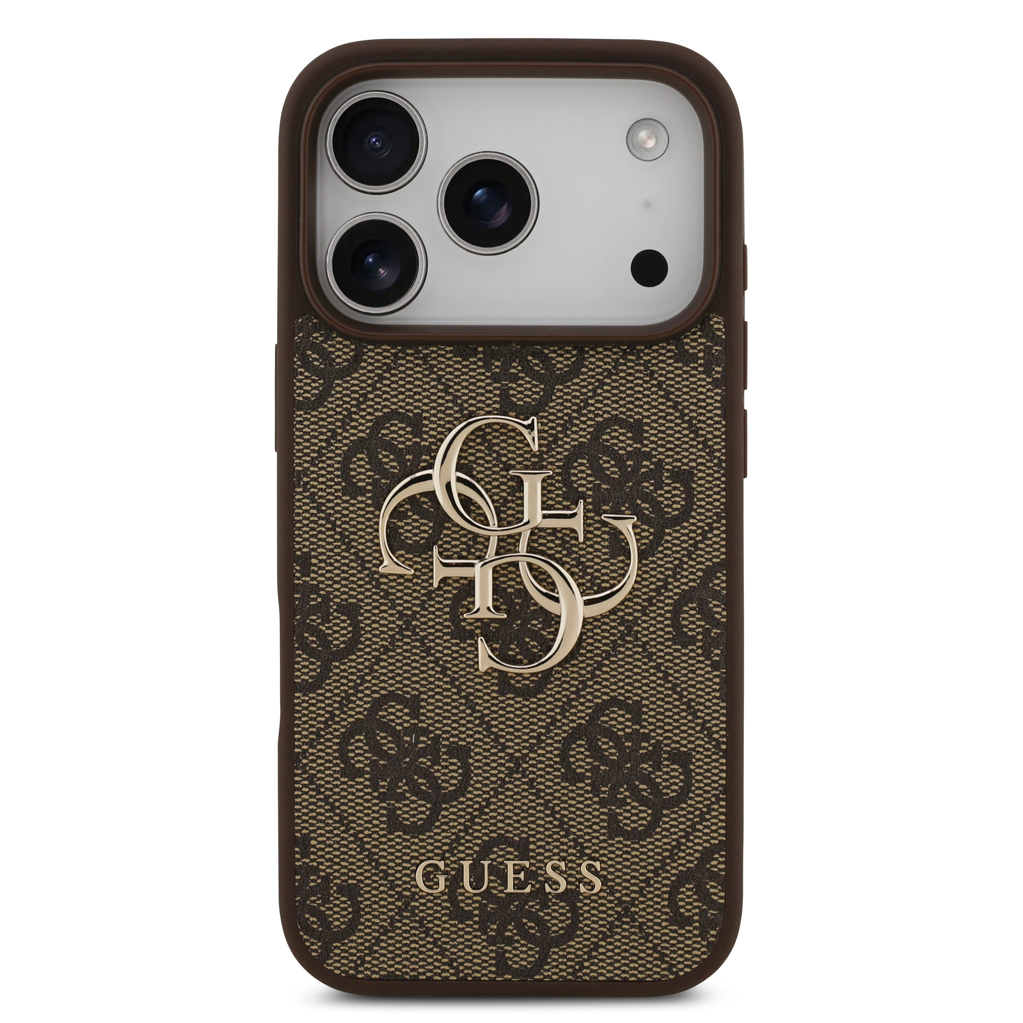 GUESS GUHCP17X4GMGBR HardCase 4G PU Big Logo Brown iPhone 17 Pro Max