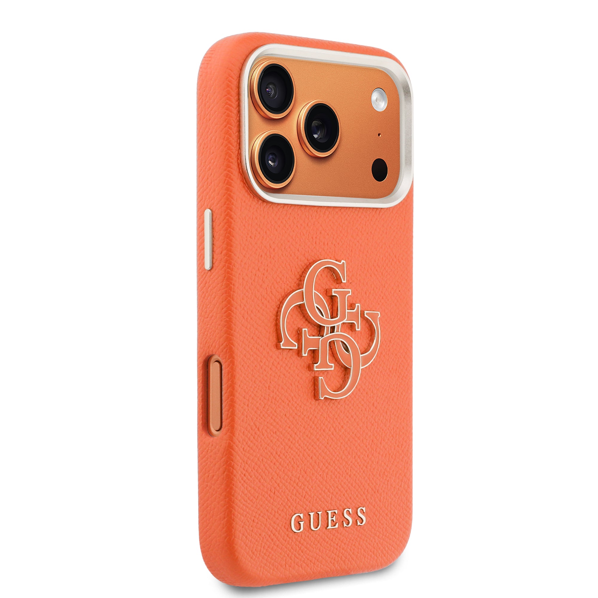 Guess GUHCP17L5PS4RGGO HardCase PU FW Resin Logo Orange for iPhone 17 Pro