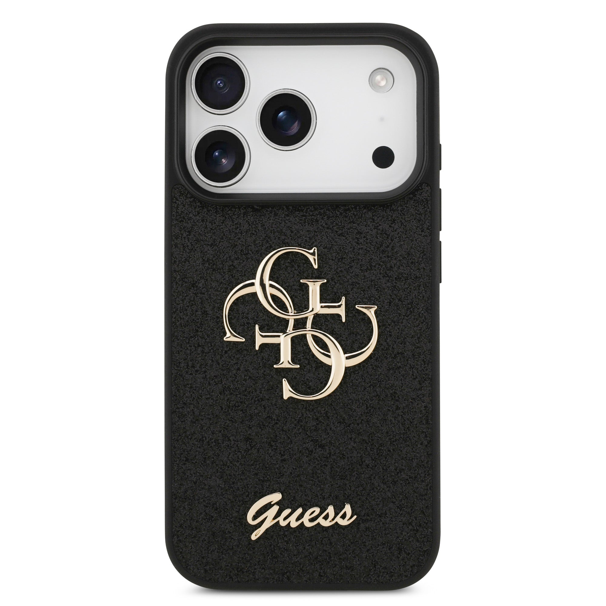 GUESS GUHCP17LHG4SGK HardCase Fixed Glitter Big 4G  Black iPhone 17 Pro
