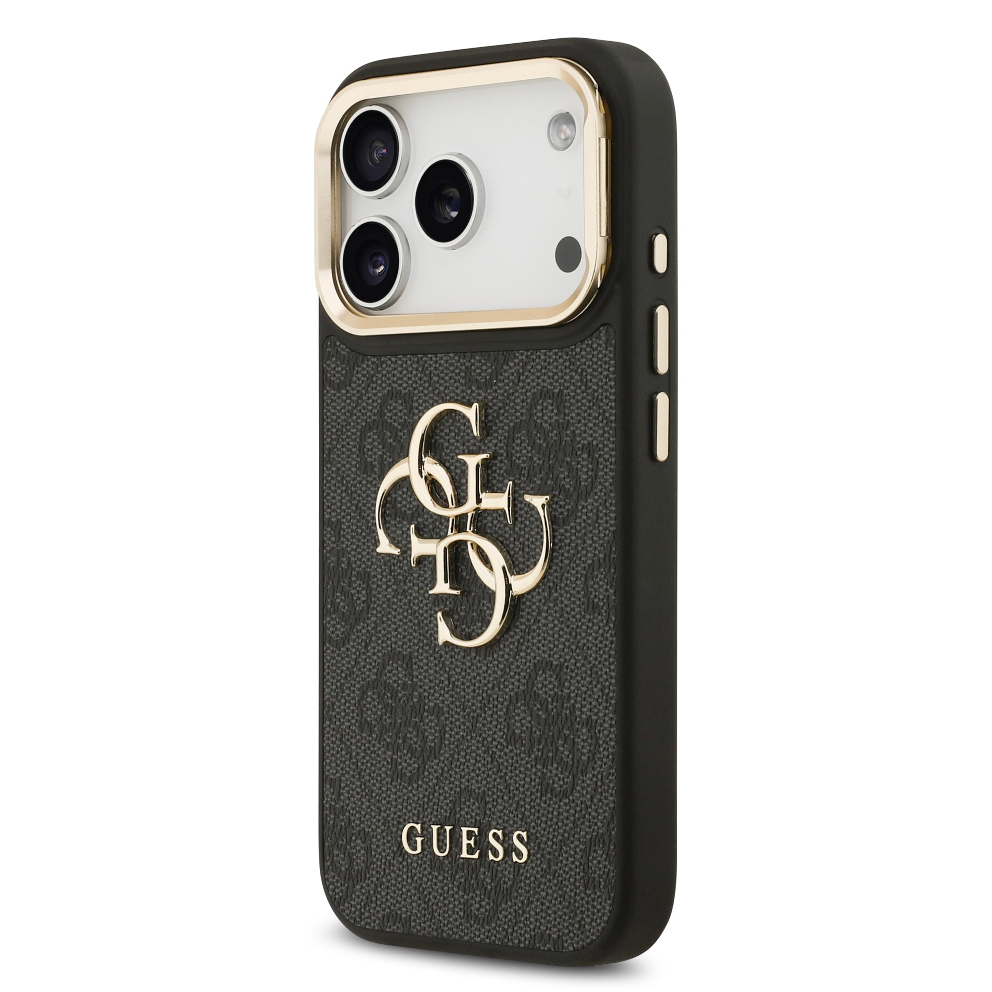 GUESS GUHCP17LPCS4GP4K HardCase 4G PU W/ Big 4G Classic Logo & Stand Camera Black iPhone 17 Pro