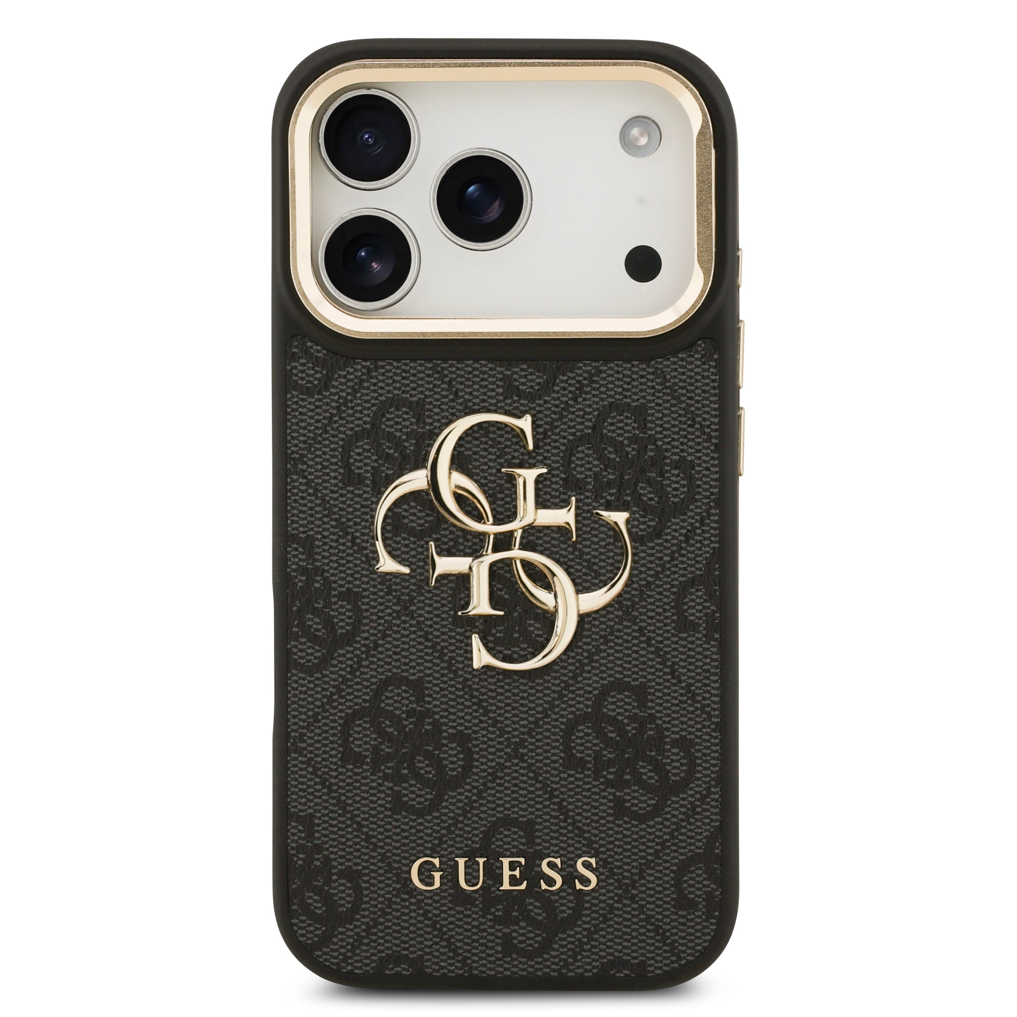 GUESS GUHCP17LPCS4GP4K HardCase 4G PU W/ Big 4G Classic Logo & Stand Camera Black iPhone 17 Pro