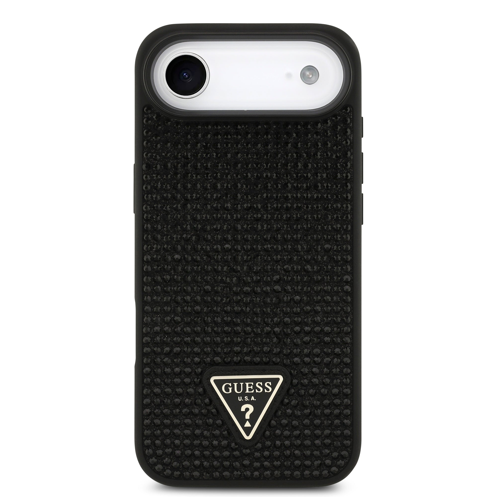 GUESS GUHCP17MHDGTPK HardCase Rhinestone Triangle Logo Black iPhone 17 Air
