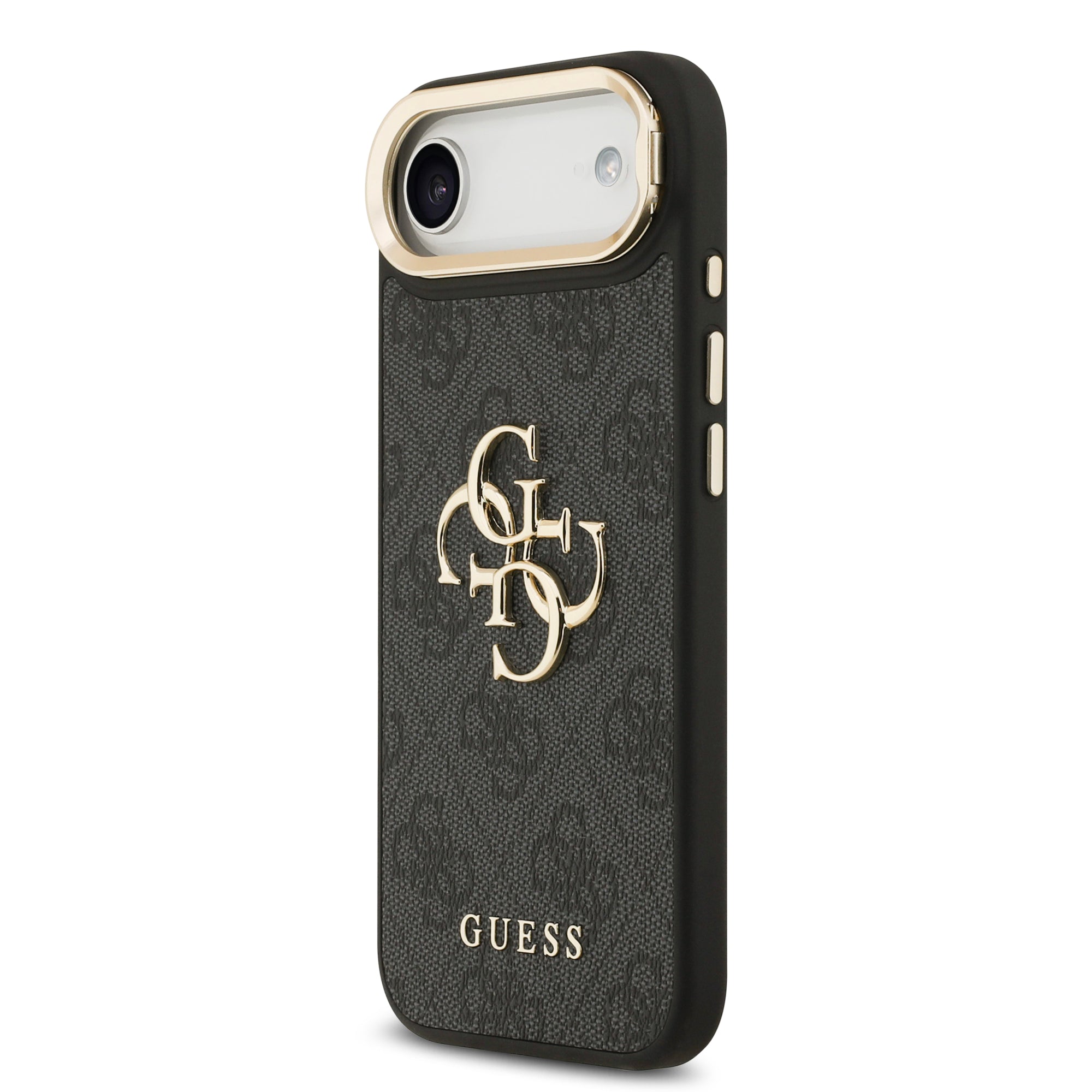 GUESS GUHCP17MPCS4GP4K HardCase 4G PU W/ Big 4G Classic Logo & Stand Camera Black iPhone 17 Air