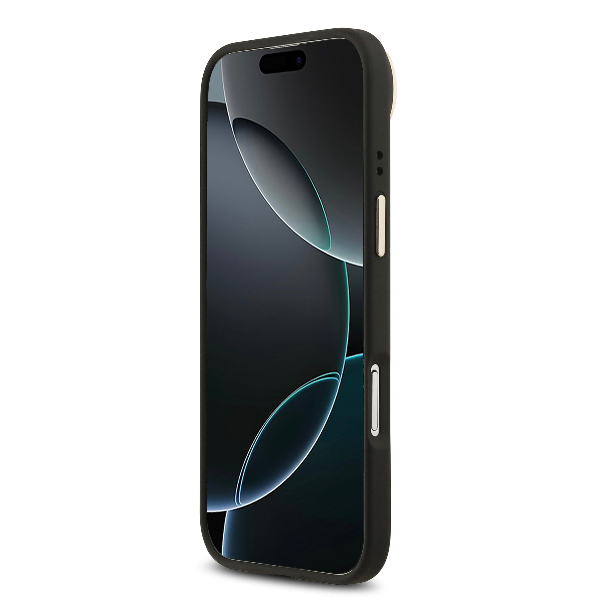 GUESS GUHCP17MPCS4GP4K HardCase 4G PU W/ Big 4G Classic Logo & Stand Camera Black iPhone 17 Air