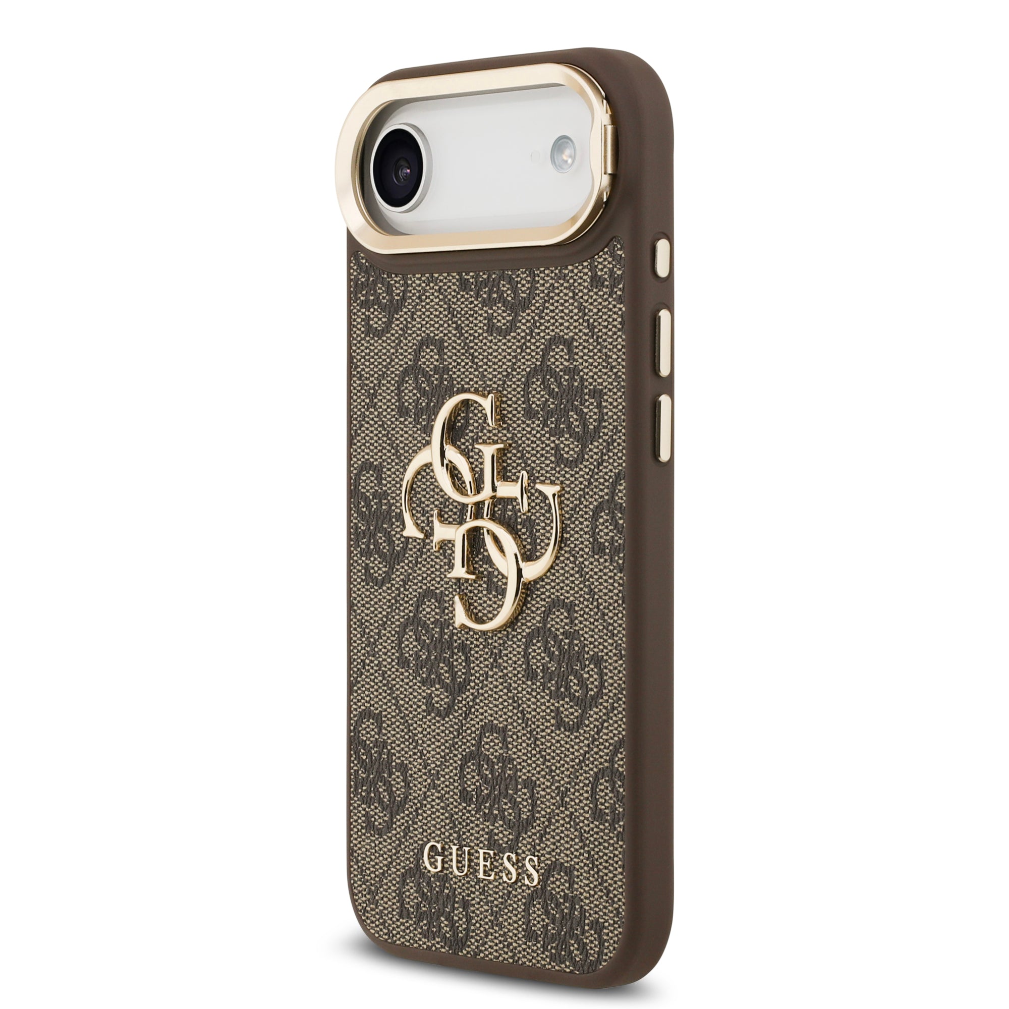 GUESS GUHCP17MPCS4GP4W HardCase 4G PU W/ Big 4G Classic Logo & Stand Camera Brown iPhone 17 Air