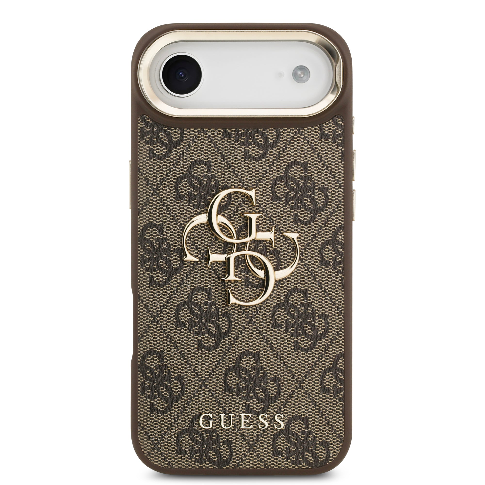 GUESS GUHCP17MPCS4GP4W HardCase 4G PU W/ Big 4G Classic Logo & Stand Camera Brown iPhone 17 Air