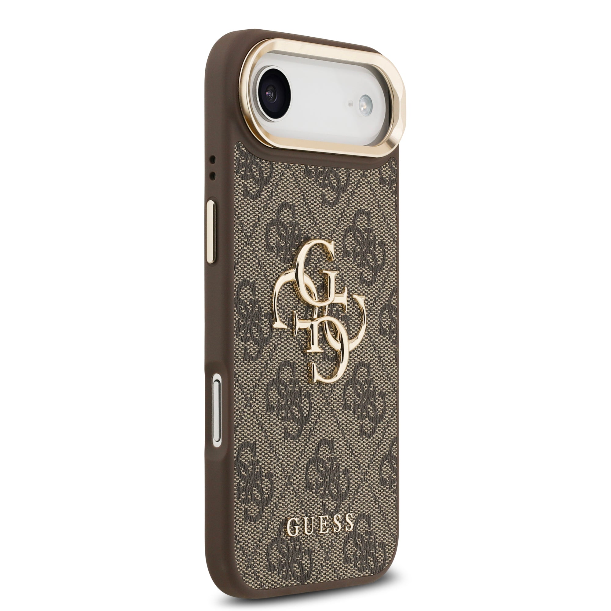 GUESS GUHCP17MPCS4GP4W HardCase 4G PU W/ Big 4G Classic Logo & Stand Camera Brown iPhone 17 Air
