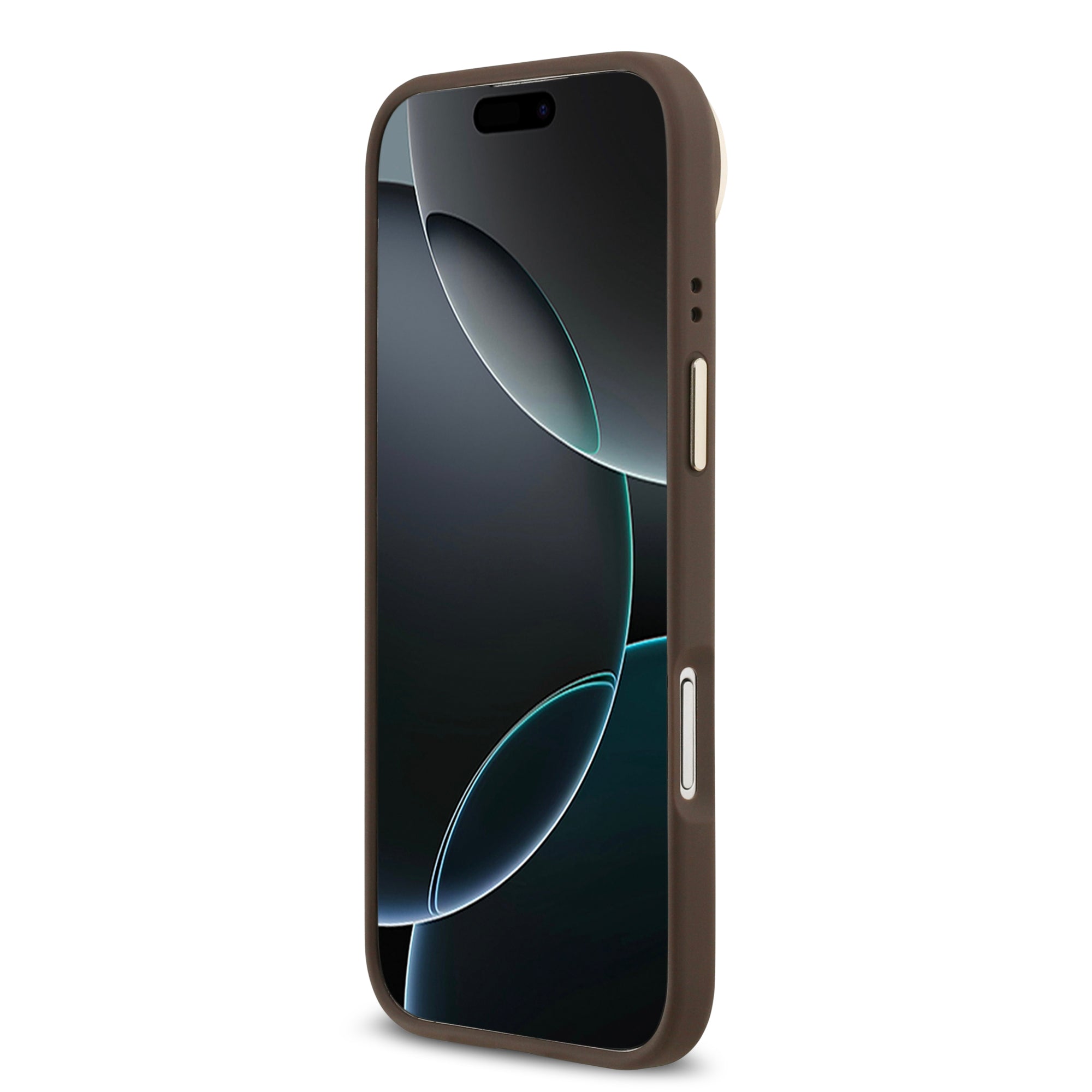 GUESS GUHCP17MPCS4GP4W HardCase 4G PU W/ Big 4G Classic Logo & Stand Camera Brown iPhone 17 Air