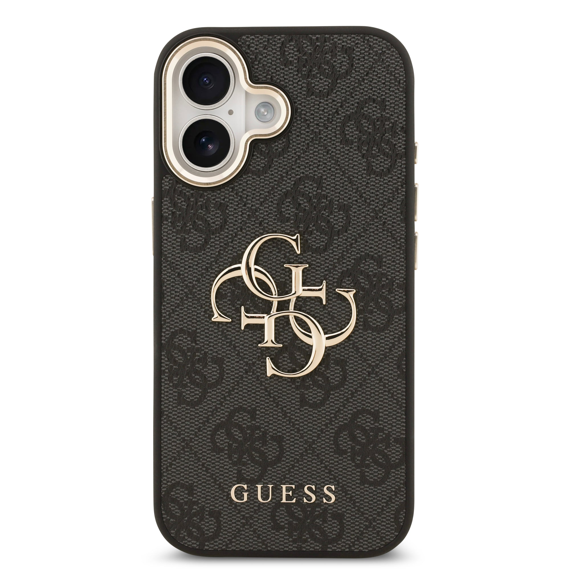 GUESS GUHCP17S4GMGCGR HardCase 4G PU W/ Big 4G Classic Logo GD Black iPhone 17