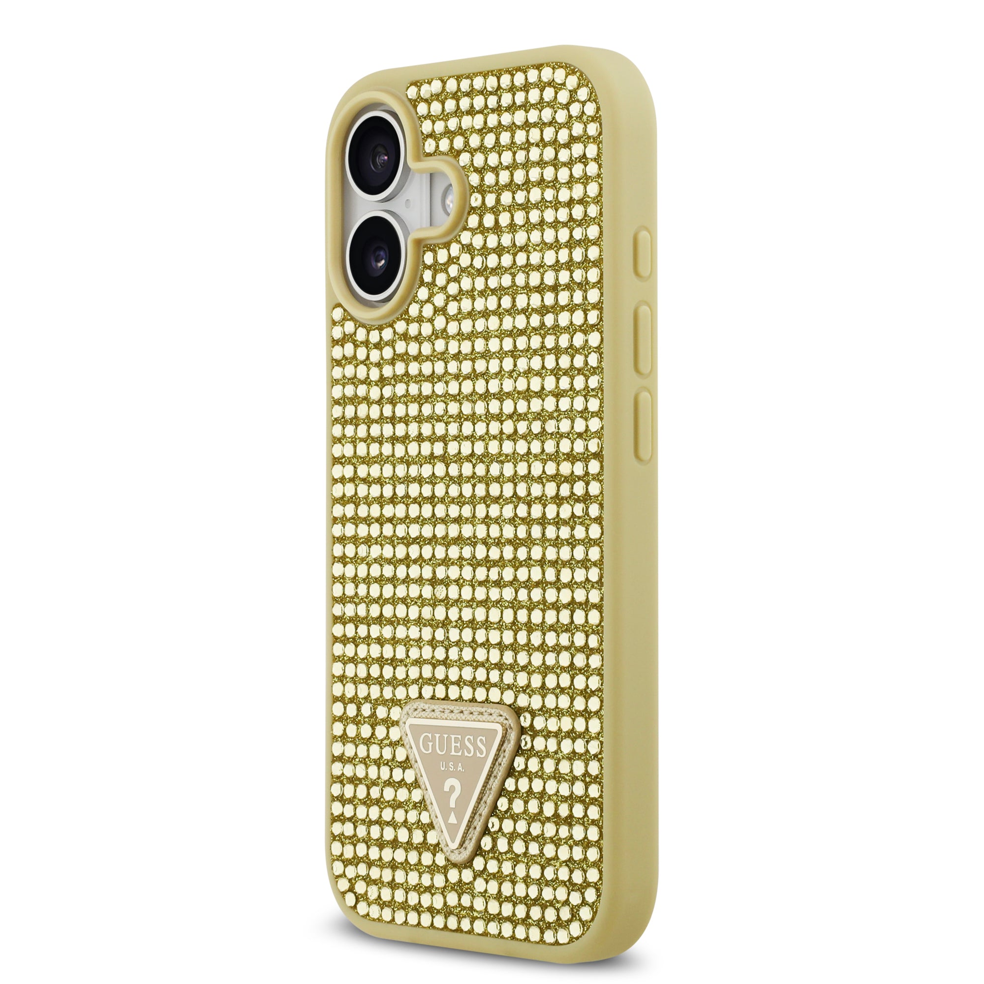 GUESS GUHCP17SHDGTPD HardCase Rhinestone Triangle Logo Gold iPhone 17