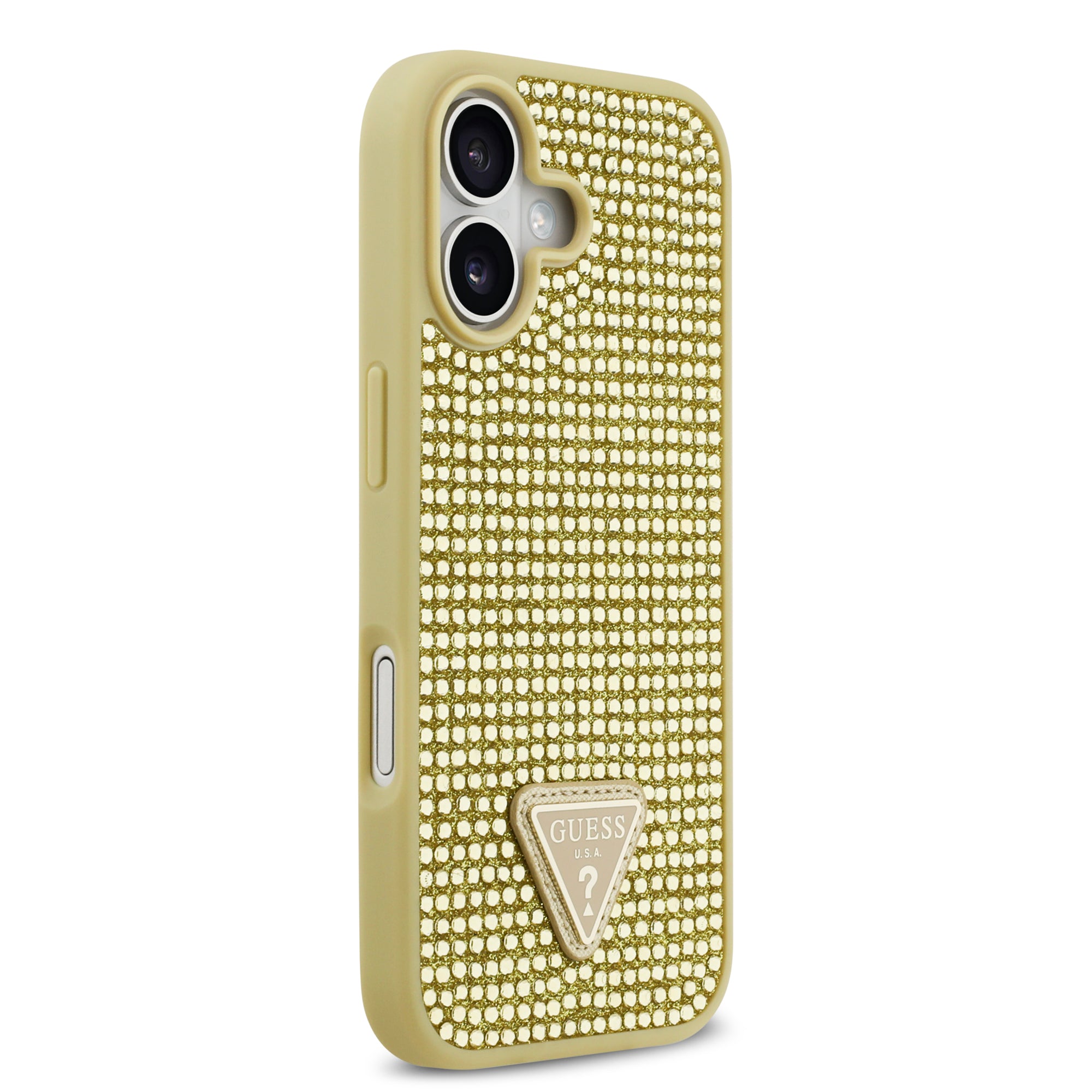 GUESS GUHCP17SHDGTPD HardCase Rhinestone Triangle Logo Gold iPhone 17