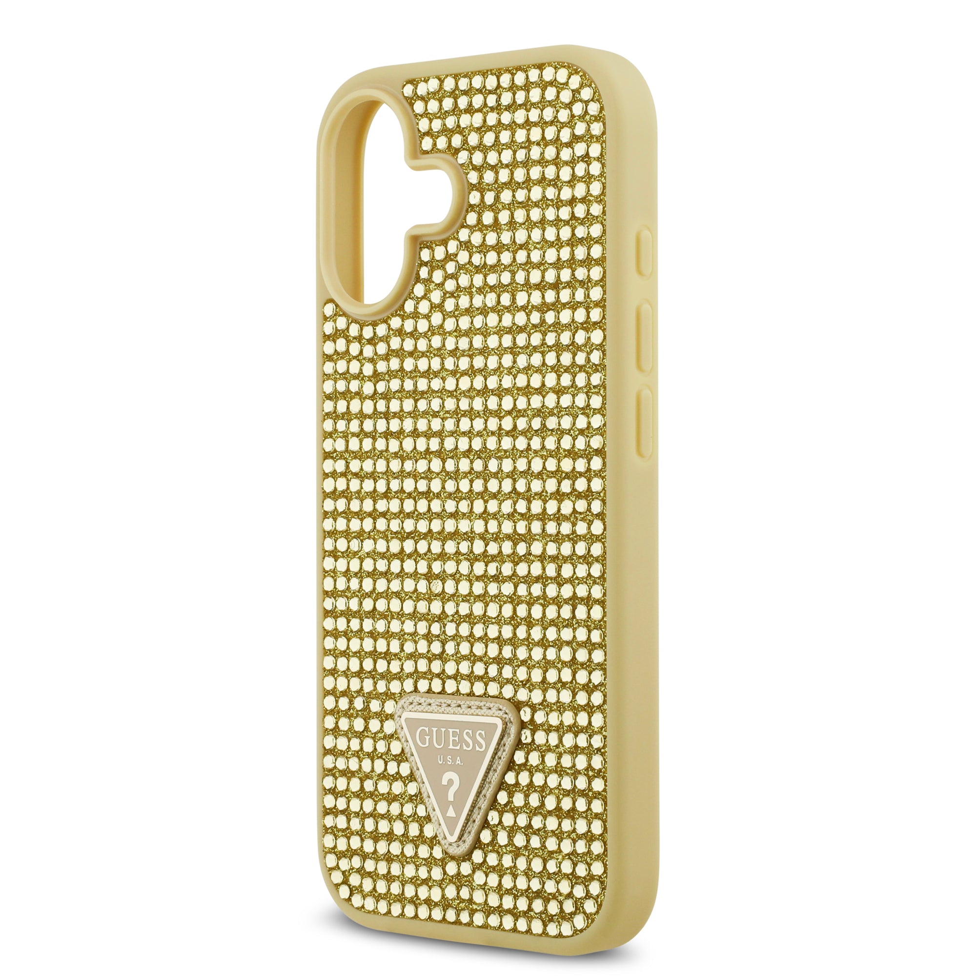 GUESS GUHCP17SHDGTPD HardCase Rhinestone Triangle Logo Gold iPhone 17