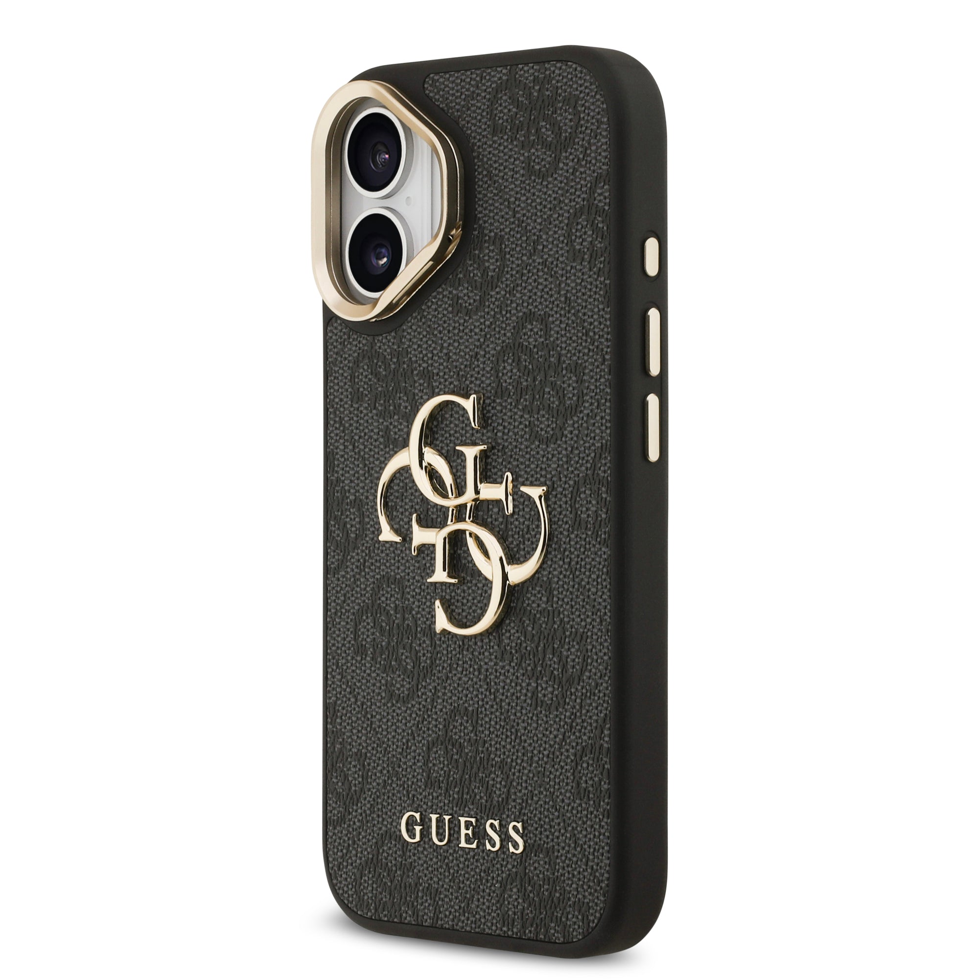 GUESS GUHCP17SPCS4GP4K HardCase 4G PU W/ Big 4G Classic Logo & Stand Camera Black iPhone 17