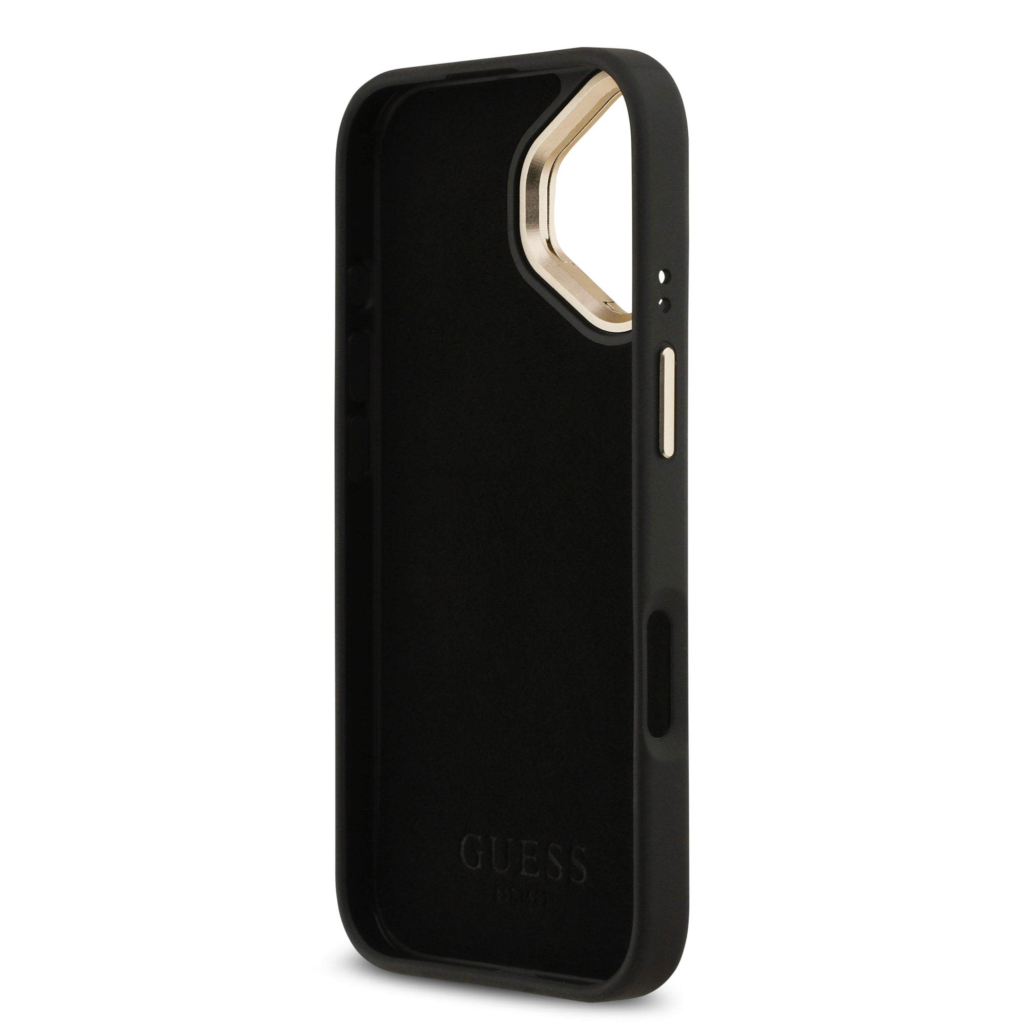 GUESS GUHCP17SPCS4GP4K HardCase 4G PU W/ Big 4G Classic Logo & Stand Camera Black iPhone 17