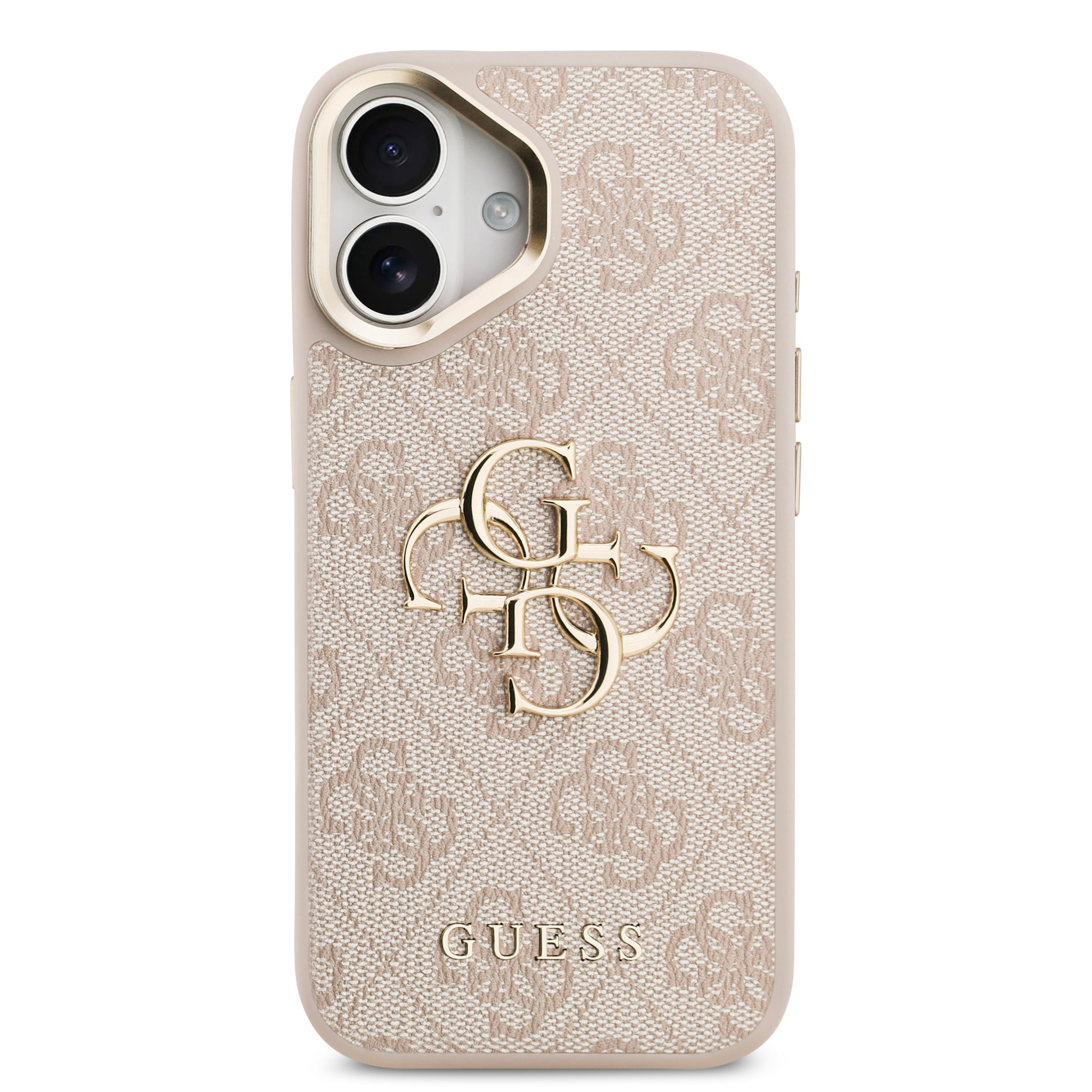 GUESS GUHCP17SPCS4GP4P HardCase 4G PU W/ Big 4G Classic Logo & Stand Camera Pink iPhone 17