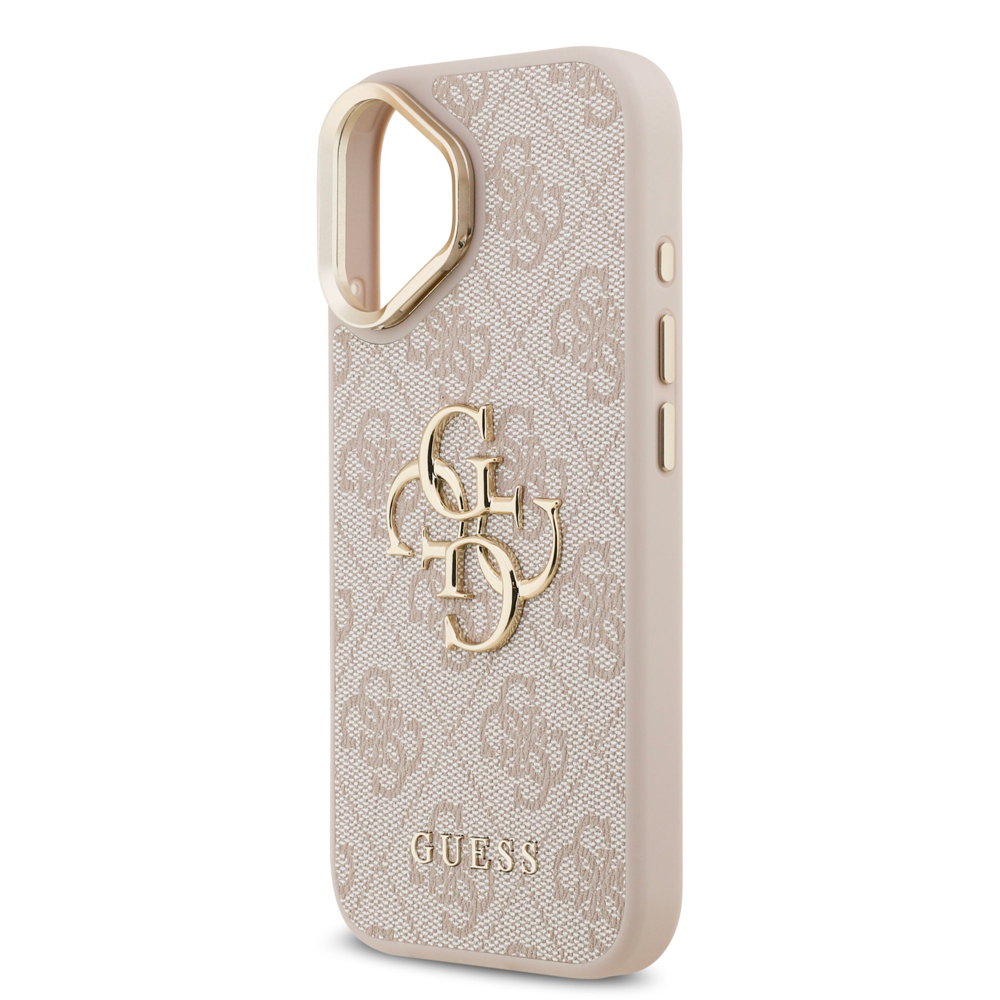 GUESS GUHCP17SPCS4GP4P HardCase 4G PU W/ Big 4G Classic Logo & Stand Camera Pink iPhone 17