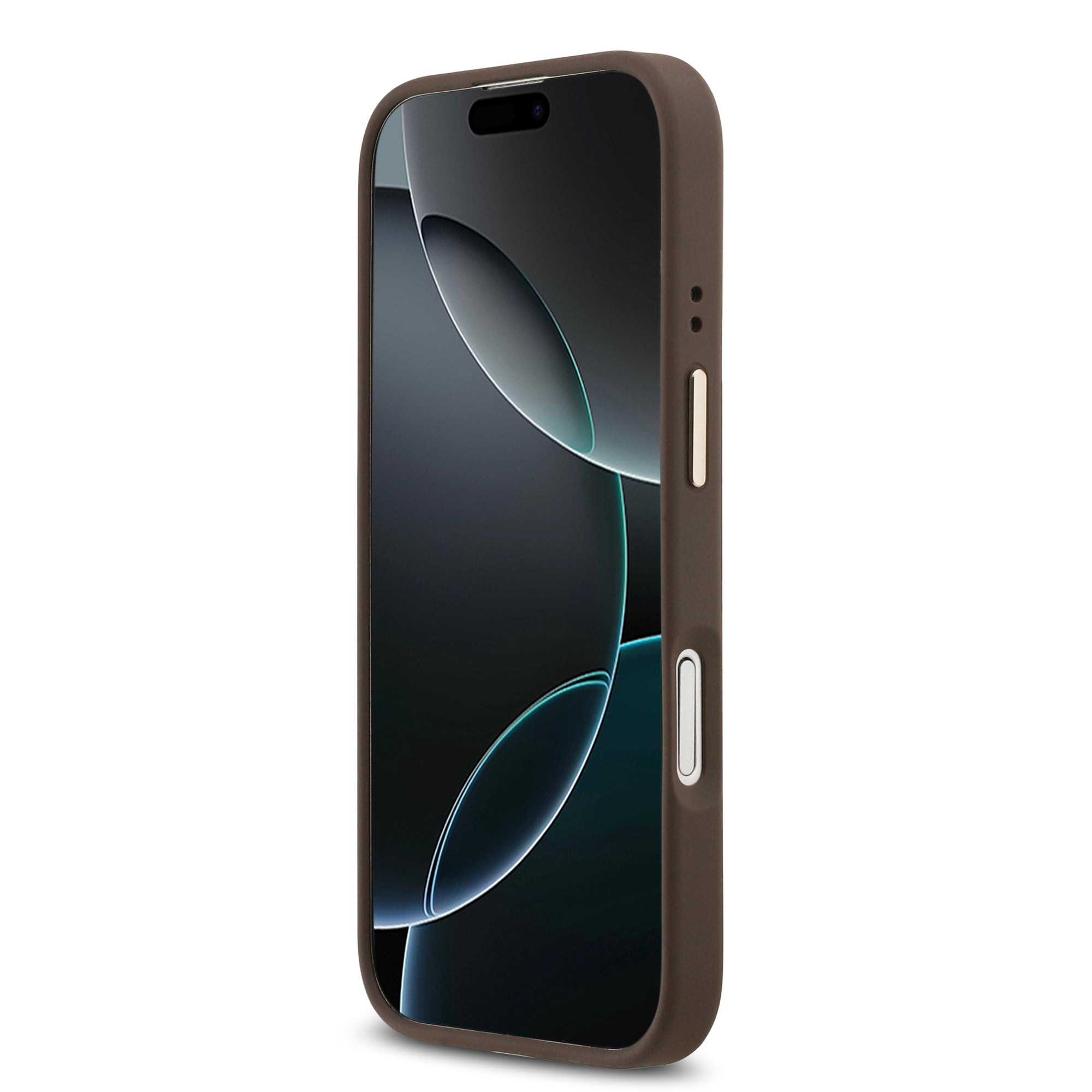 GUESS HardCase 4G PU W/ Big 4G Classic Logo & Stand Camera Brown iPhone 17