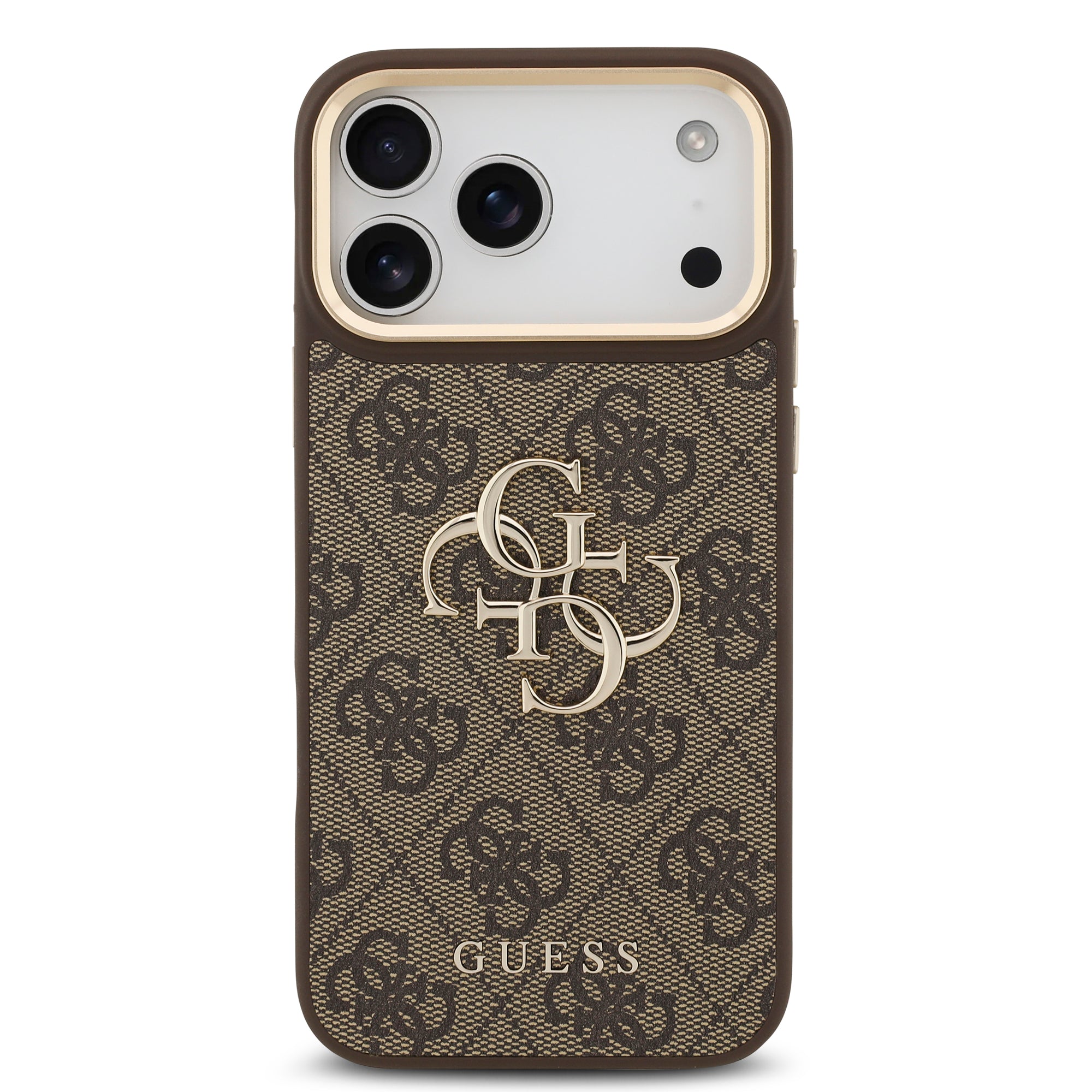 GUESS GUHCP17X4GMGCBR HardaseC 4G PU W/ Big 4G Classic Logo GD Brown iPhone 17 Pro Max