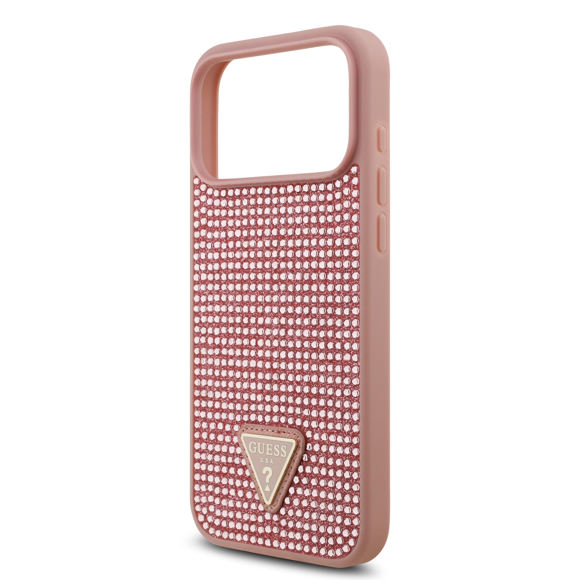 GUESS GUHCP17XHDGTPP HardCase Rhinestone Triangle Logo Pink iPhone 17 Pro Max