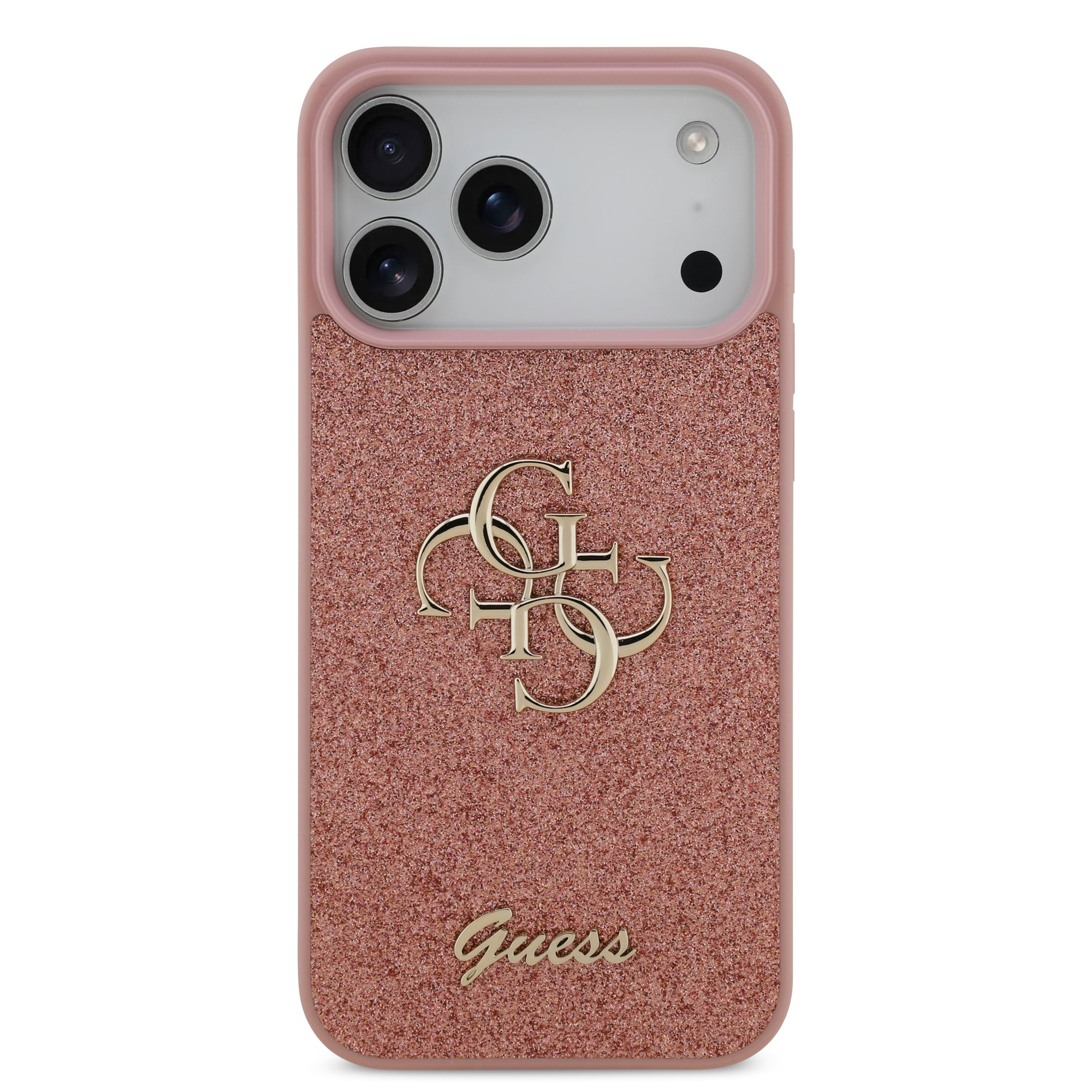 GUESS GUHCP17LHG4SGP HardCase Fixed Glitter Big 4G  Pink iPhone 17 Pro