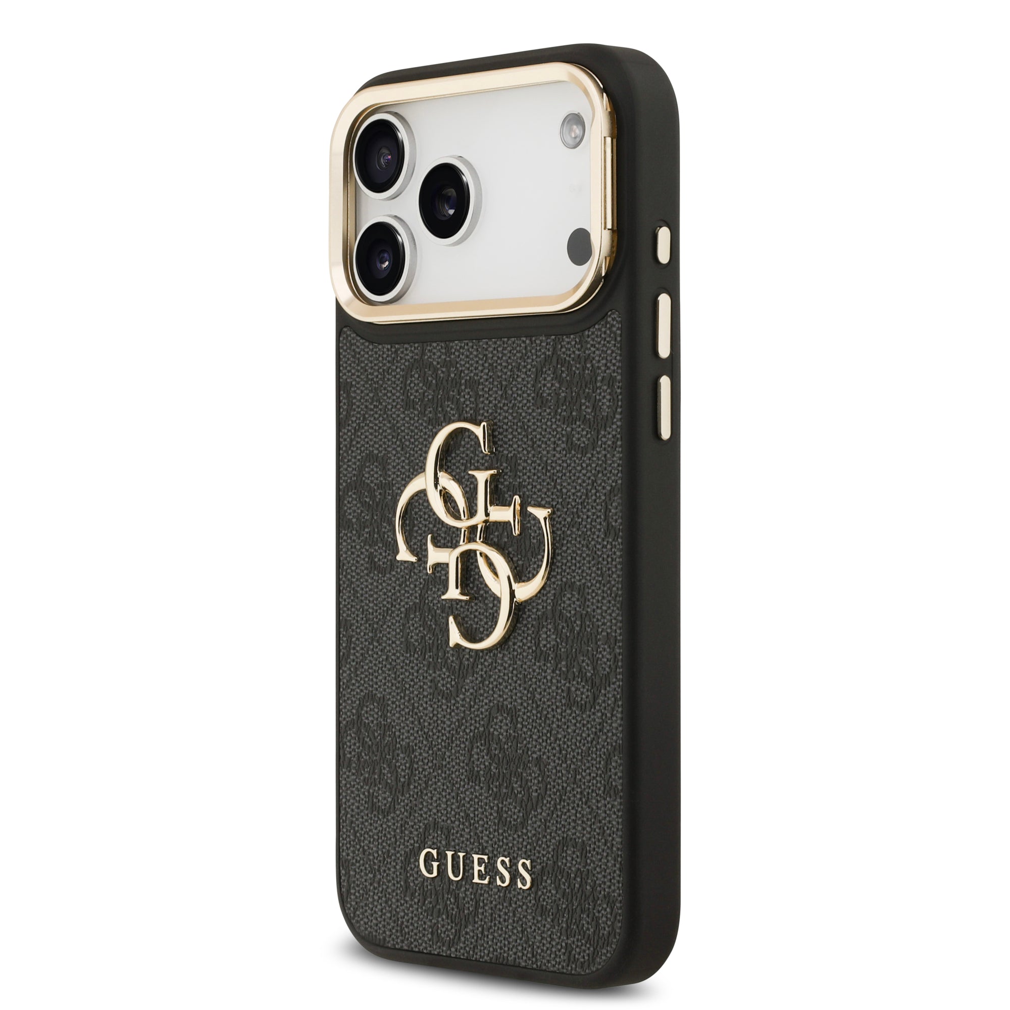 GUESS GUHCP17XPCS4GP4K HardCase 4G PU W/ Big 4G Classic Logo & Stand Camera Black iPhone 17 Pro Max