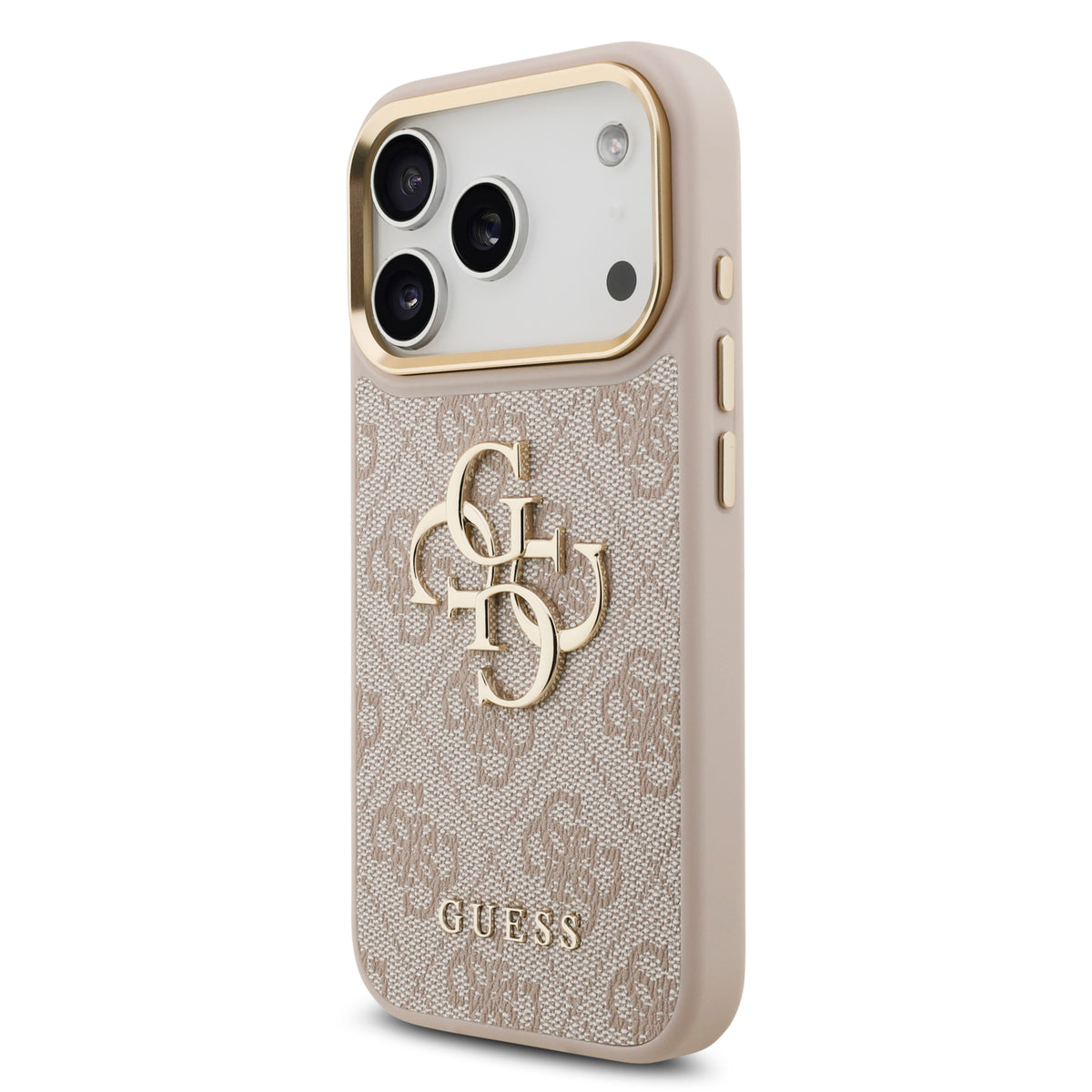 Guess GUHCP18L4GMGCPI 4G Big 4G Classic Logo for iPhone 18 pro / iPhone 17 Pro pink gold