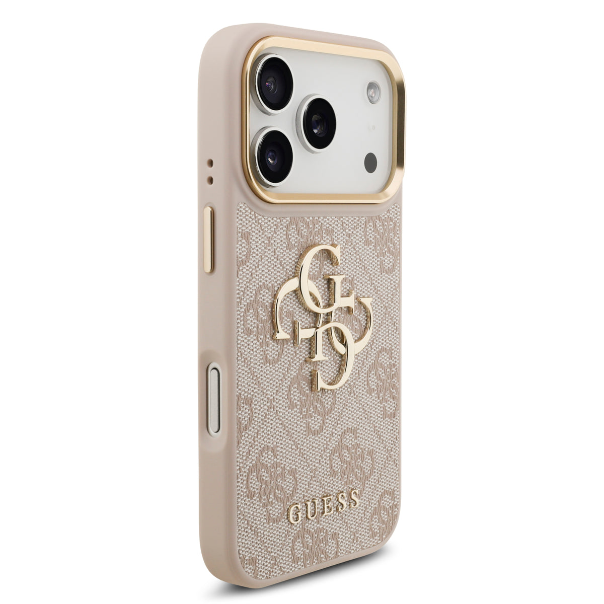 Guess GUHCP18L4GMGCPI 4G Big 4G Classic Logo for iPhone 18 pro / iPhone 17 Pro pink gold