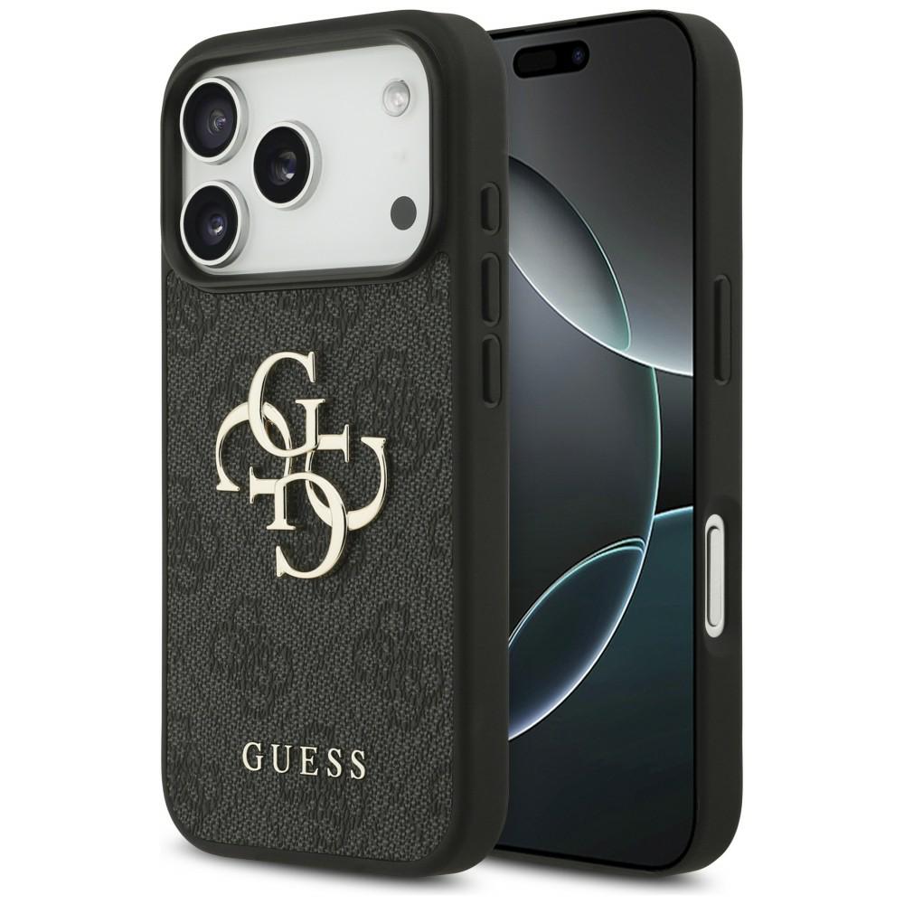 GUESS GUHCP18X4GMGGR HardCase 4G PU Big Logo iPhone 18 Pro Max / iPhone 17 Pro Max Black