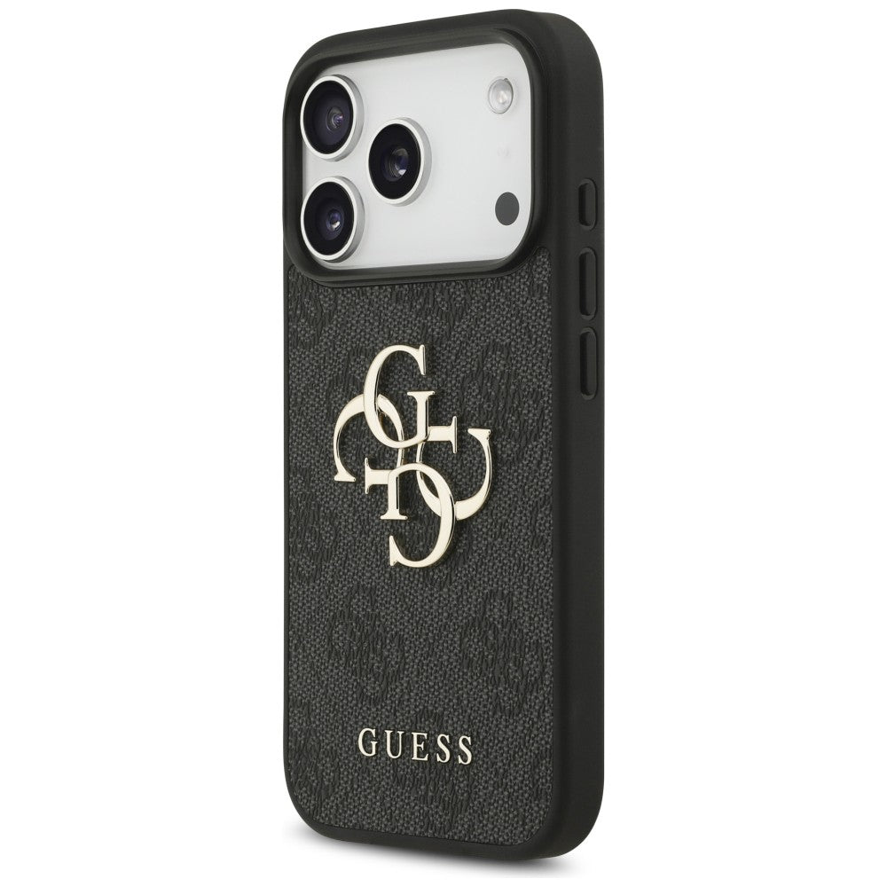 GUESS GUHCP18L4GMGGR HardCase 4G PU Big Logo iPhone 18 Pro / iPhone 17 Pro Black