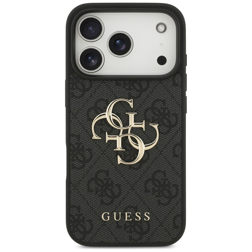 GUESS GUHCP18L4GMGGR HardCase 4G PU Big Logo iPhone 18 Pro / iPhone 17 Pro Black
