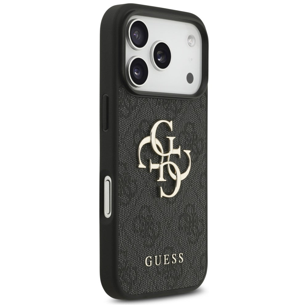 GUESS GUHCP18L4GMGGR HardCase 4G PU Big Logo iPhone 18 Pro / iPhone 17 Pro Black