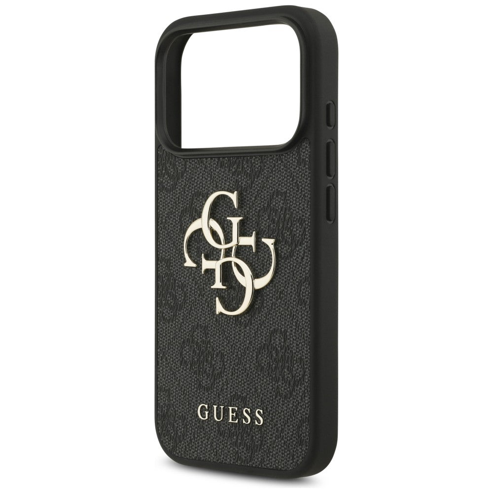 GUESS GUHCP18L4GMGGR HardCase 4G PU Big Logo iPhone 18 Pro / iPhone 17 Pro Black