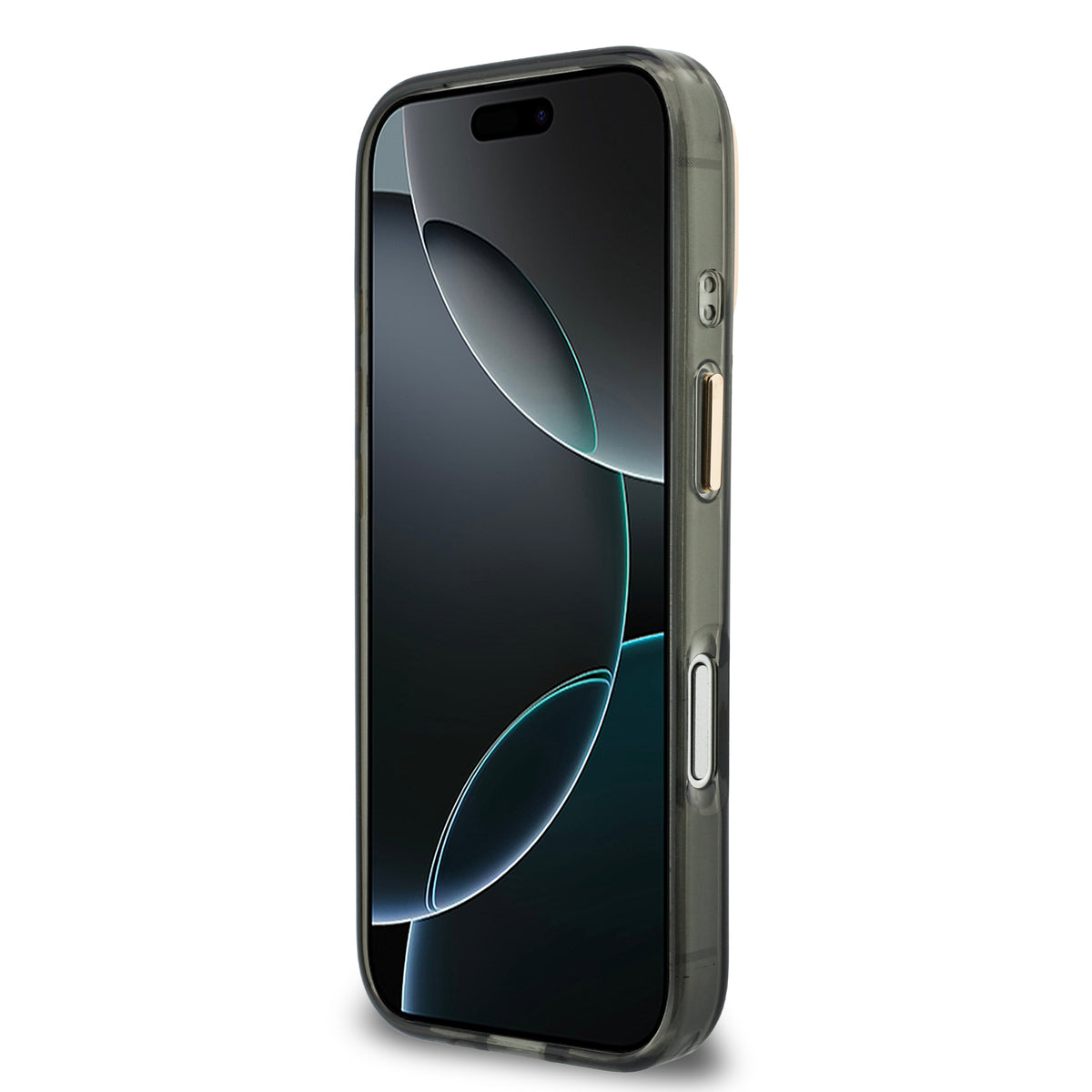 Guess GUHCP18L5HC4MLSK IML 4G Script Metal Case For iPhone 18 Pro / 17 Pro Black