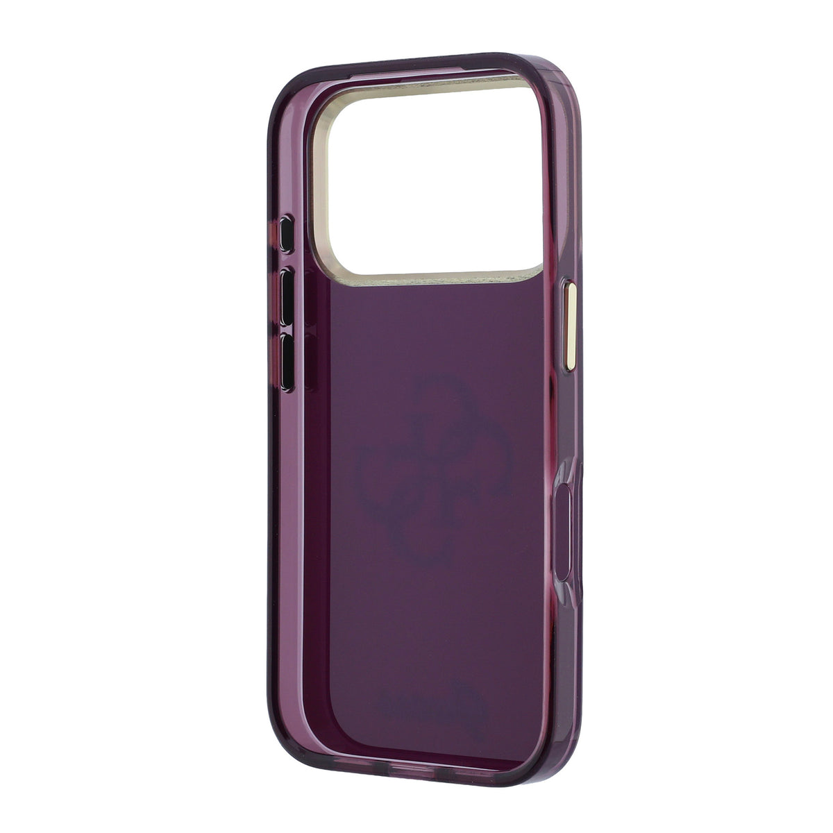 Guess GUHCP18L5HC4MLSU IML 4G Script Metal For iPhone 18 Pro / 17 Pro burgundy