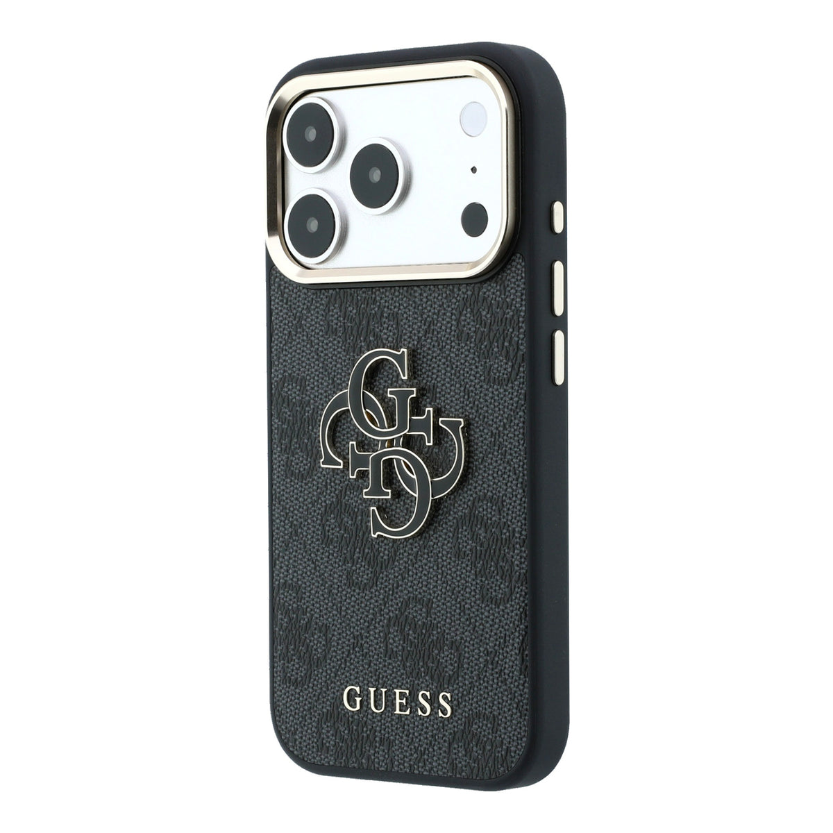 Guess GUHCP18L6P4SRMLK 4G & Big Resin Logo case for iPhone 18 Pro / iPhone 17 Pro black