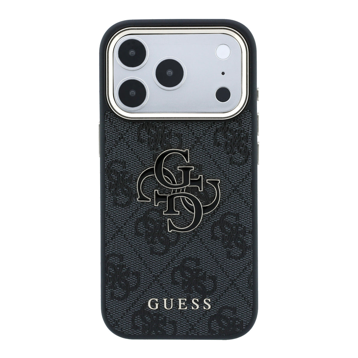 Guess GUHCP18L6P4SRMLK 4G & Big Resin Logo case for iPhone 18 Pro / iPhone 17 Pro black