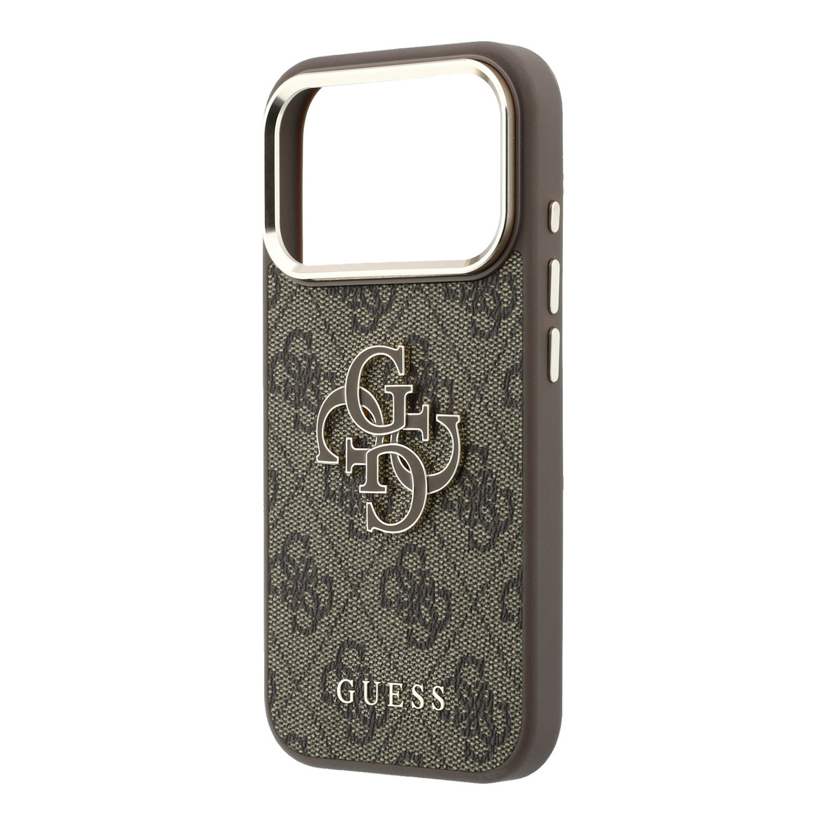 Guess GUHCP18L6P4SRMLW 4G & Big Resin Logo case for iPhone 18 Pro / iPhone 17 Pro Brown