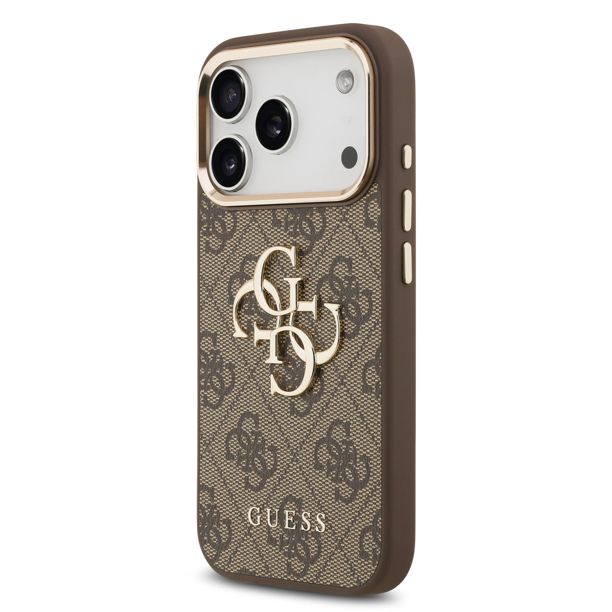 Guess GUHCP18X4GMGCBR 4G Big 4G Classic Logo for iPhone 18 Pro Max / iPhone 17 Pro Max brown gold
