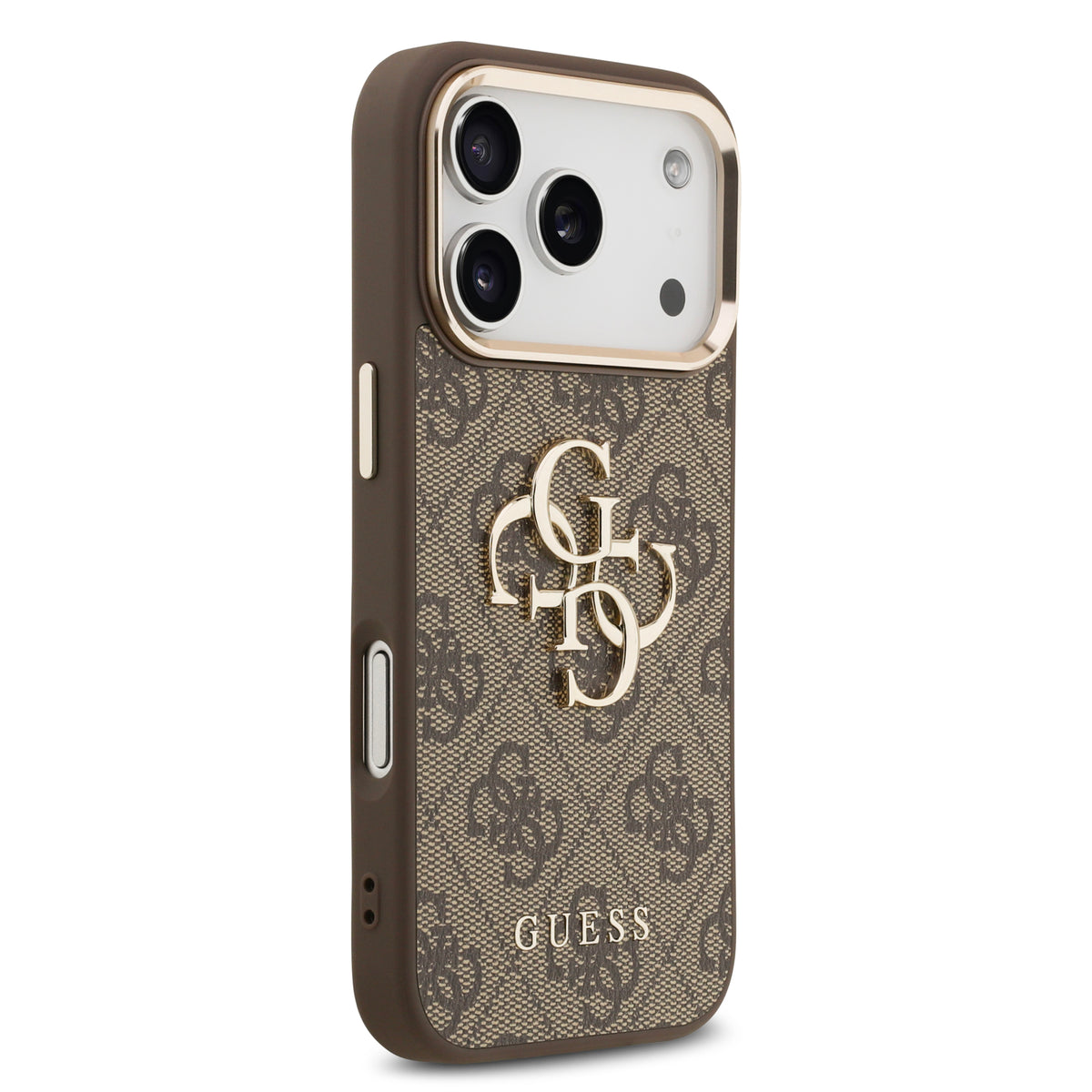 Guess GUHCP18L4GMGCBR 4G Big 4G Classic Logo for iPhone 18 Pro / iPhone 17 Pro brown gold