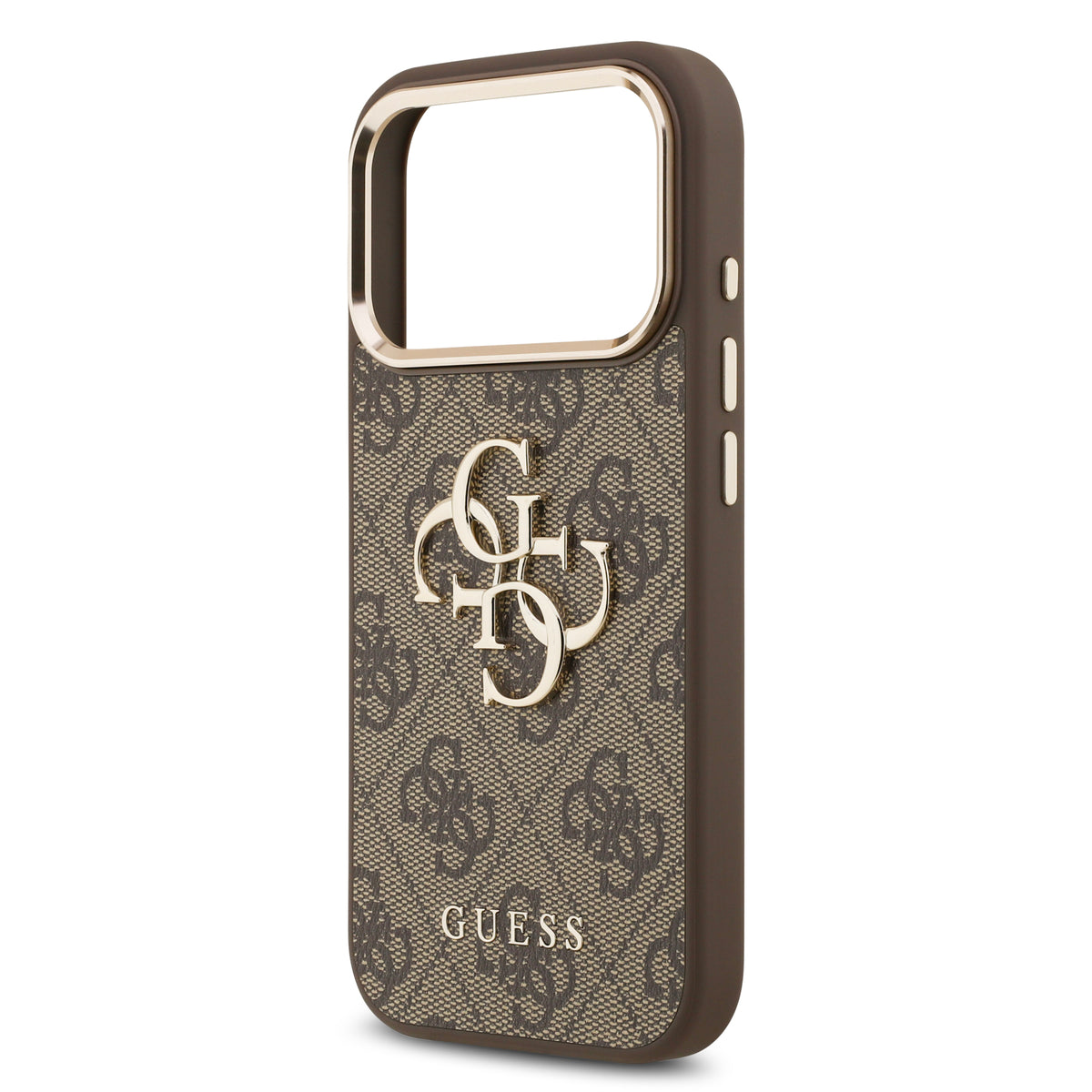 Guess GUHCP18L4GMGCBR 4G Big 4G Classic Logo for iPhone 18 Pro / iPhone 17 Pro brown gold