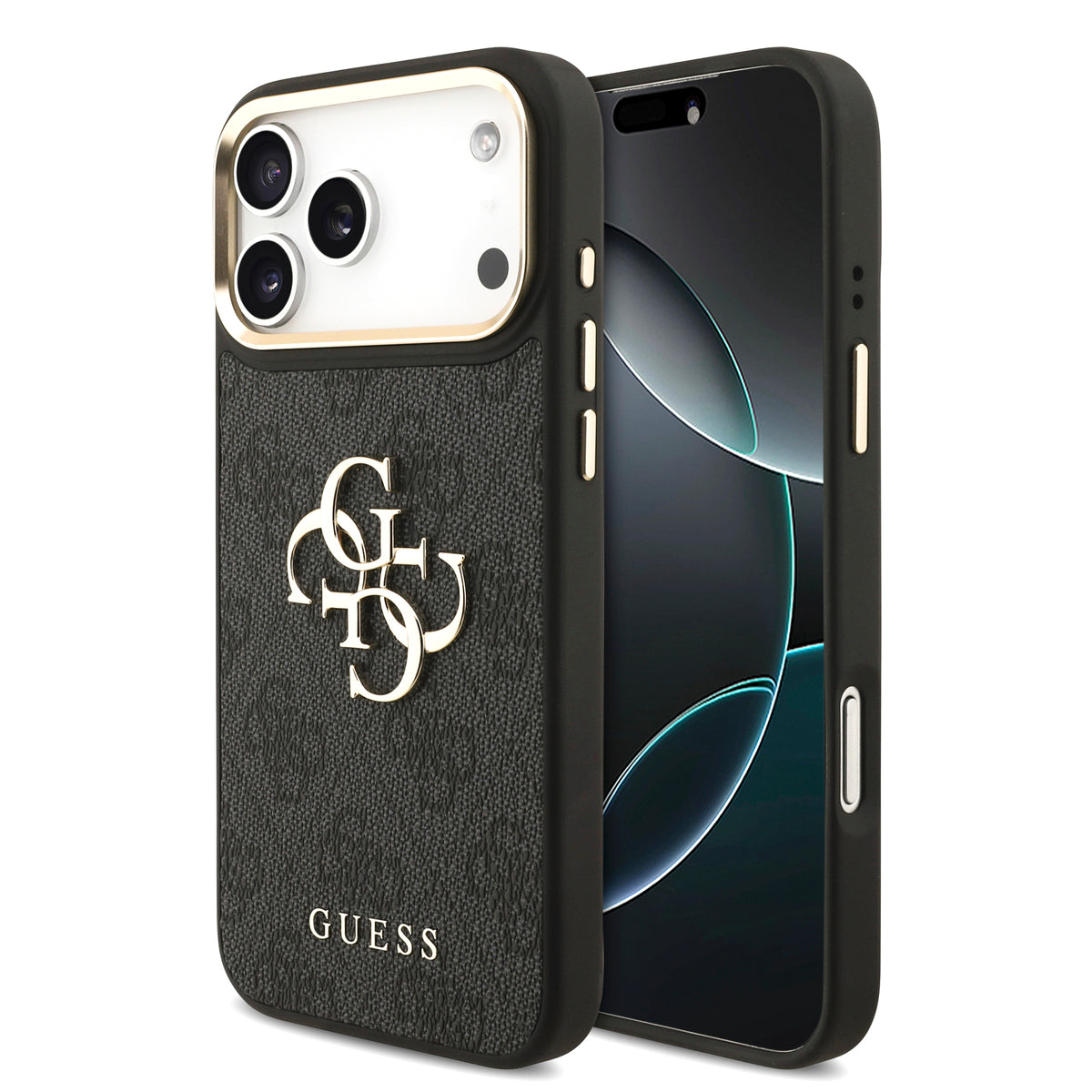 Guess GUHCP18X4GMGCGR 4G Big 4G Classic Logo for iPhone 18 Pro Max / iPhone 17 Pro Max black gold