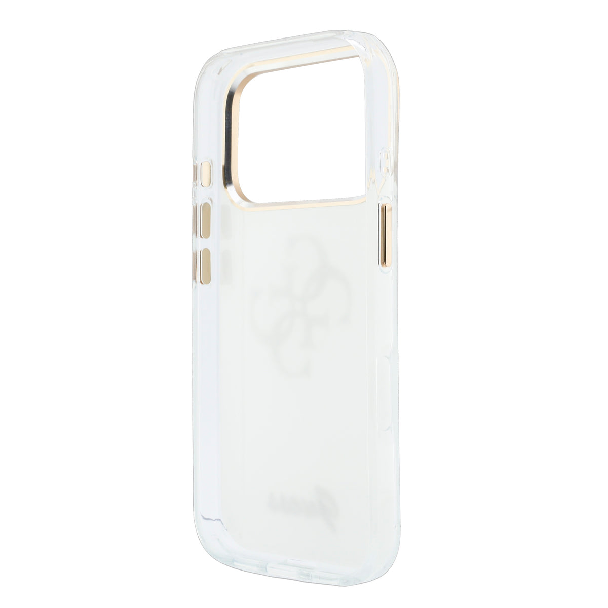 Guess GUHCP18L5HC4MLSH IML 4G Script Metal For iPhone 18 Pro / 17 Pro White