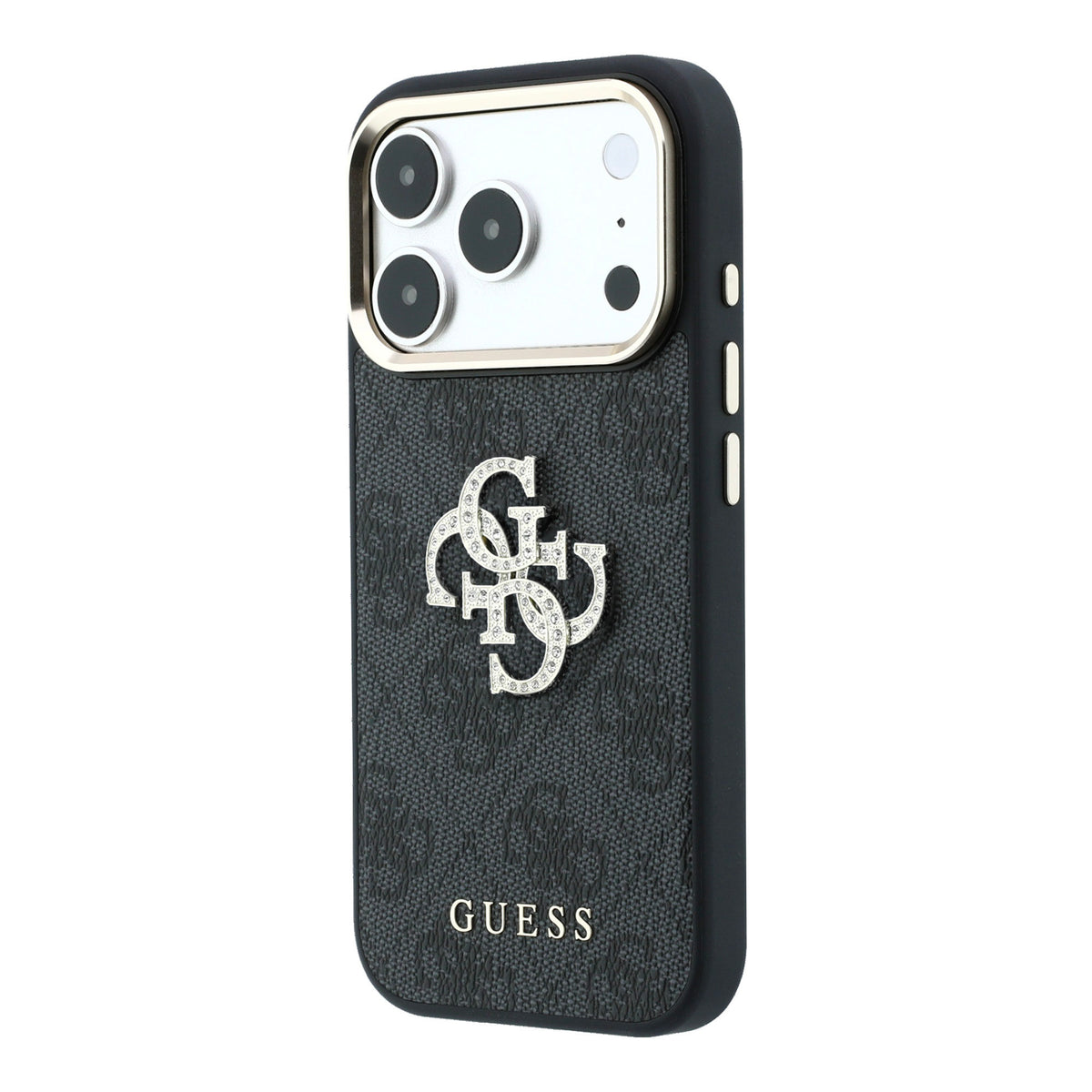 Guess GUHCP18X6P4DSMLK 4G & Big Strass Logo Case for iPhone 18 Pro Max / iPhone 17 Pro Max Black