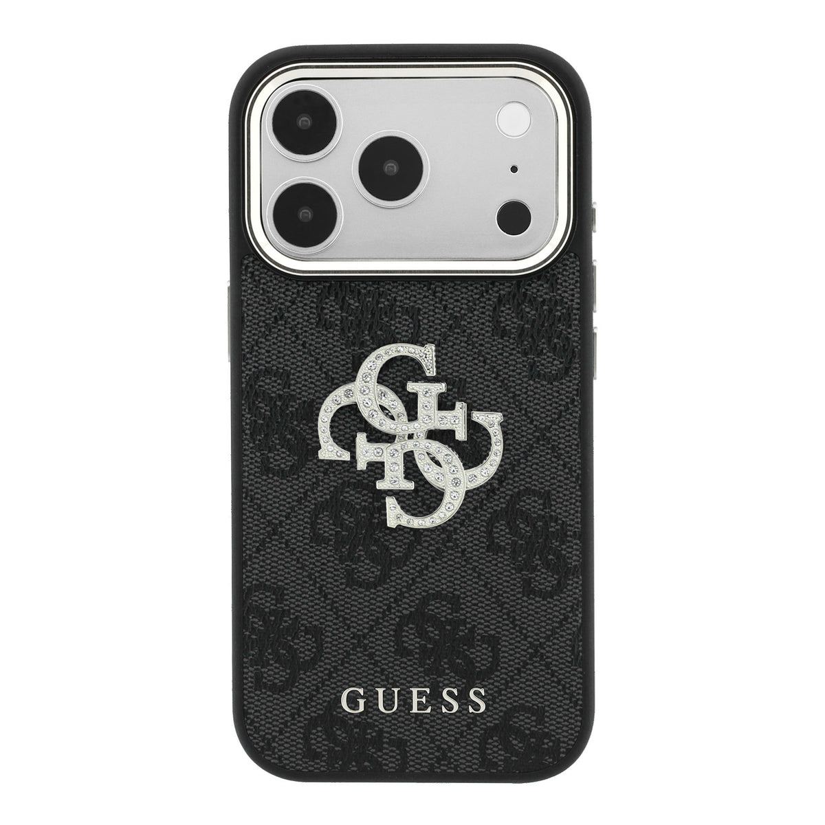 Guess GUHCP18X6P4DSMLK 4G & Big Strass Logo Case for iPhone 18 Pro Max / iPhone 17 Pro Max Black