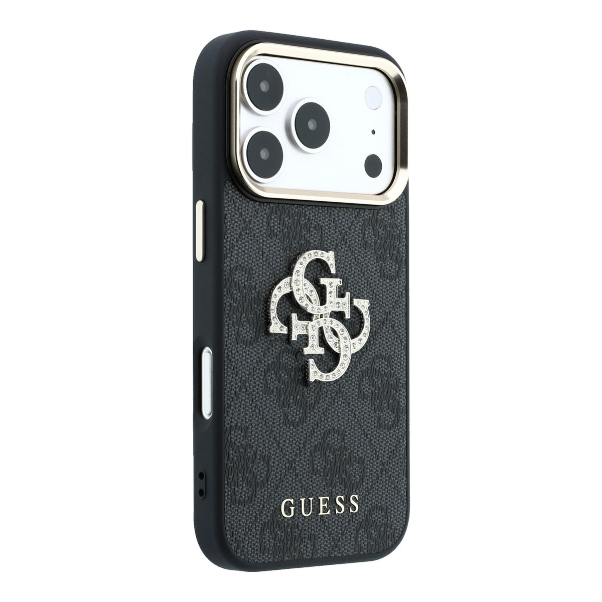 Guess GUHCP18X6P4DSMLK 4G & Big Strass Logo Case for iPhone 18 Pro Max / iPhone 17 Pro Max Black