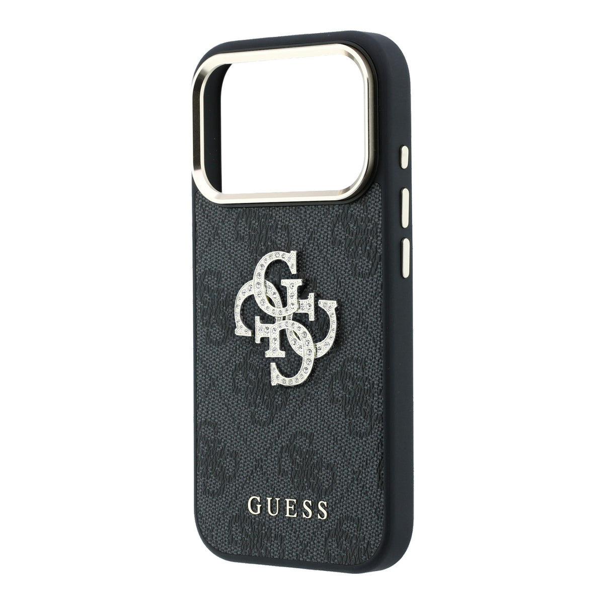 Guess GUHCP18X6P4DSMLK 4G & Big Strass Logo Case for iPhone 18 Pro Max / iPhone 17 Pro Max Black