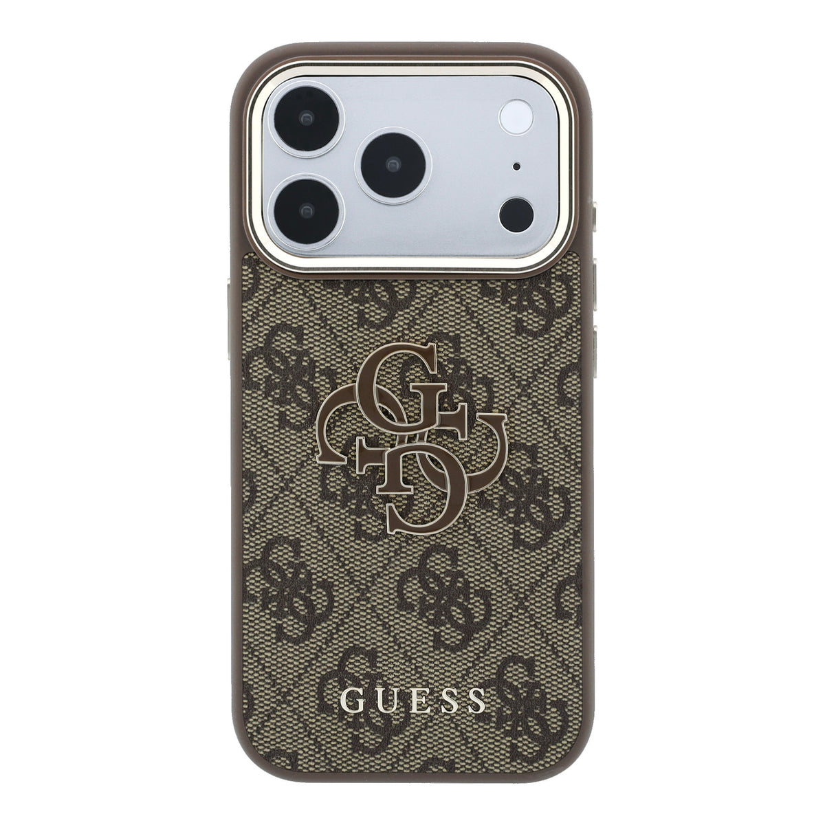 Guess GUHCP18X6P4SRMLW 4G & Big Resin Logo for iPhone 18 Pro Max / iPhone 17 Pro Max Brown