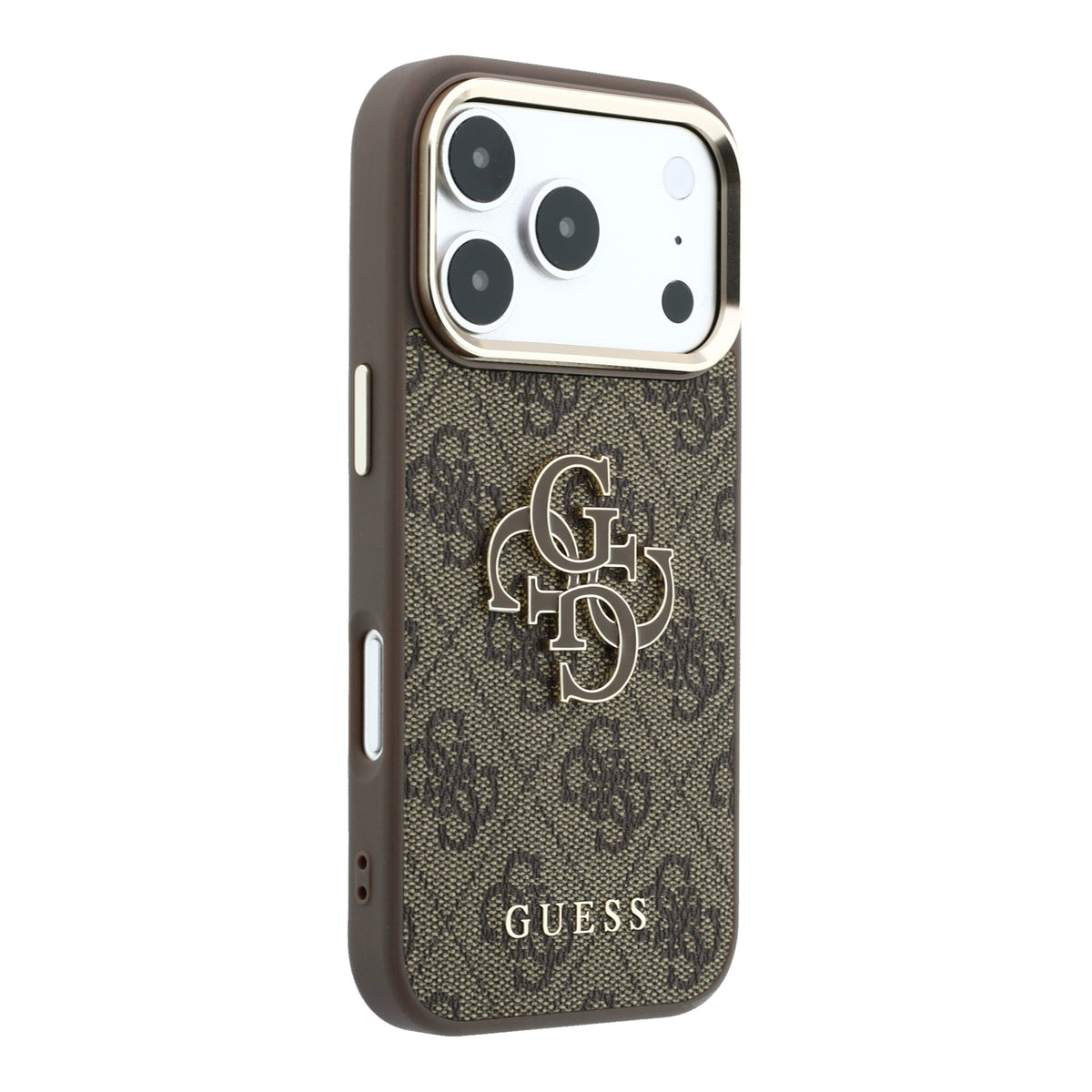 Guess GUHCP18X6P4SRMLW 4G & Big Resin Logo for iPhone 18 Pro Max / iPhone 17 Pro Max Brown