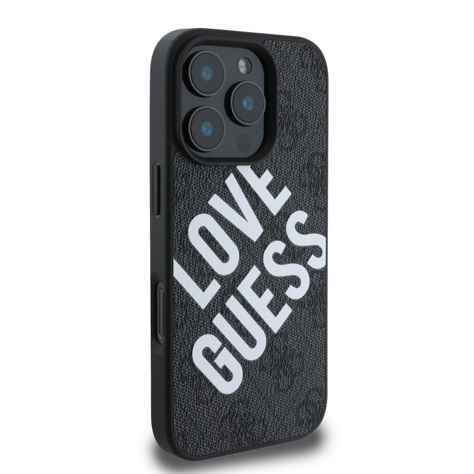 Guess GUHMP16XP4PLGWK iPhone 16 Pro Max Hard case Black Big Love Guess Logo MagSafe