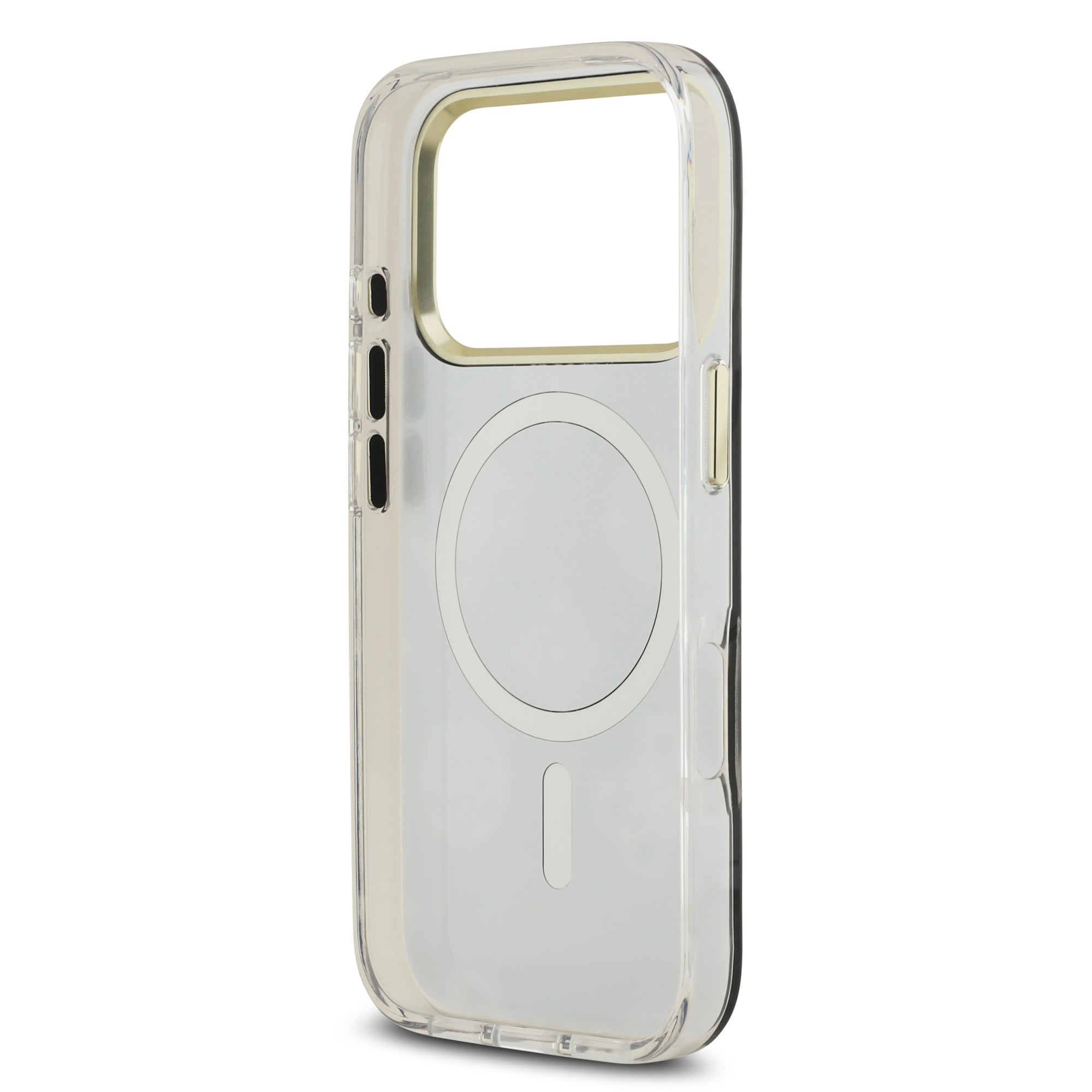 GUESS GUHMP17LHMRPOGDS HardCase MagSafe TPU MIRROR W/ PEONY Glitter SILVER iPhone 17 Pro